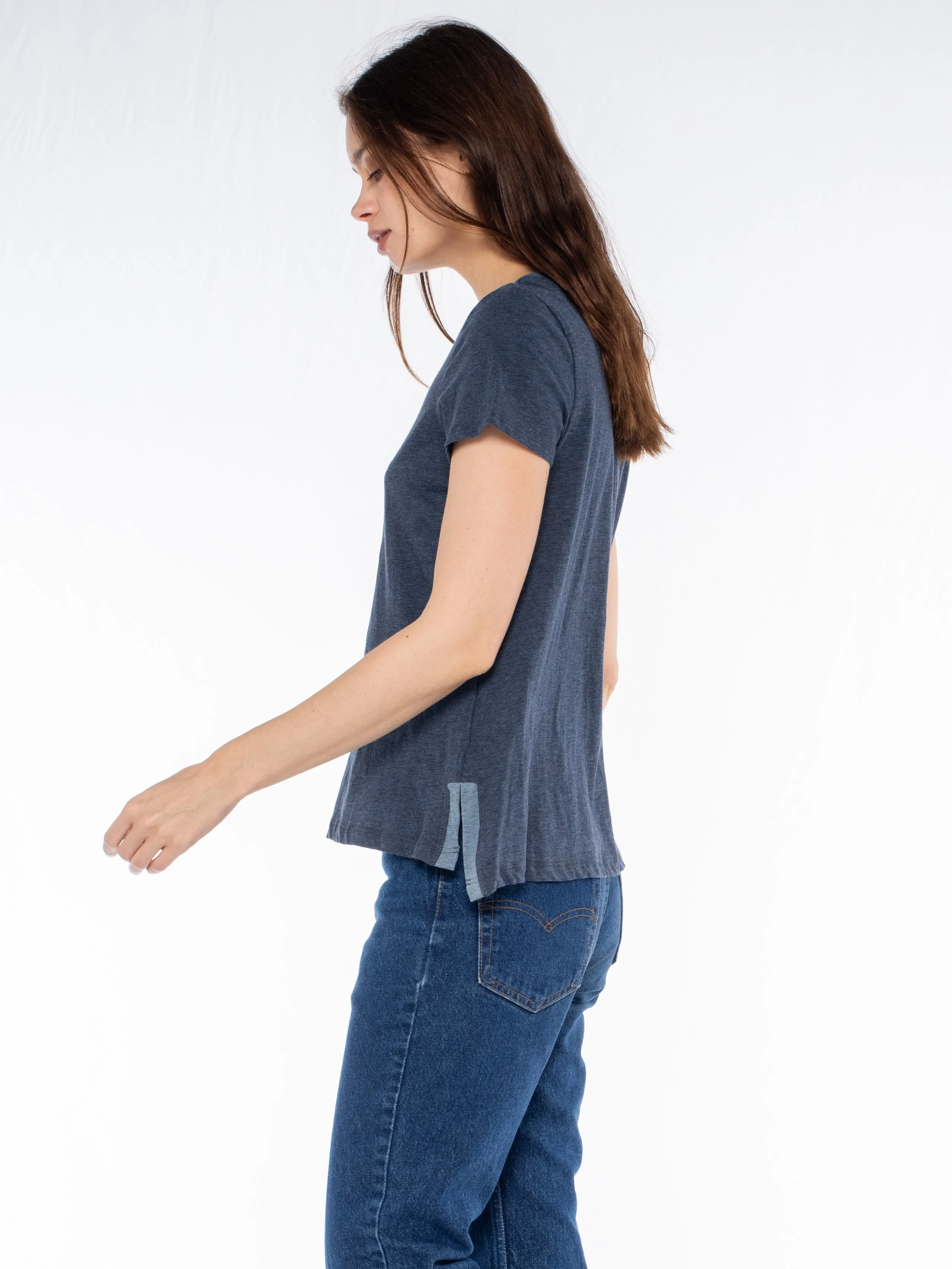Shrunken Ringer Vented Hem