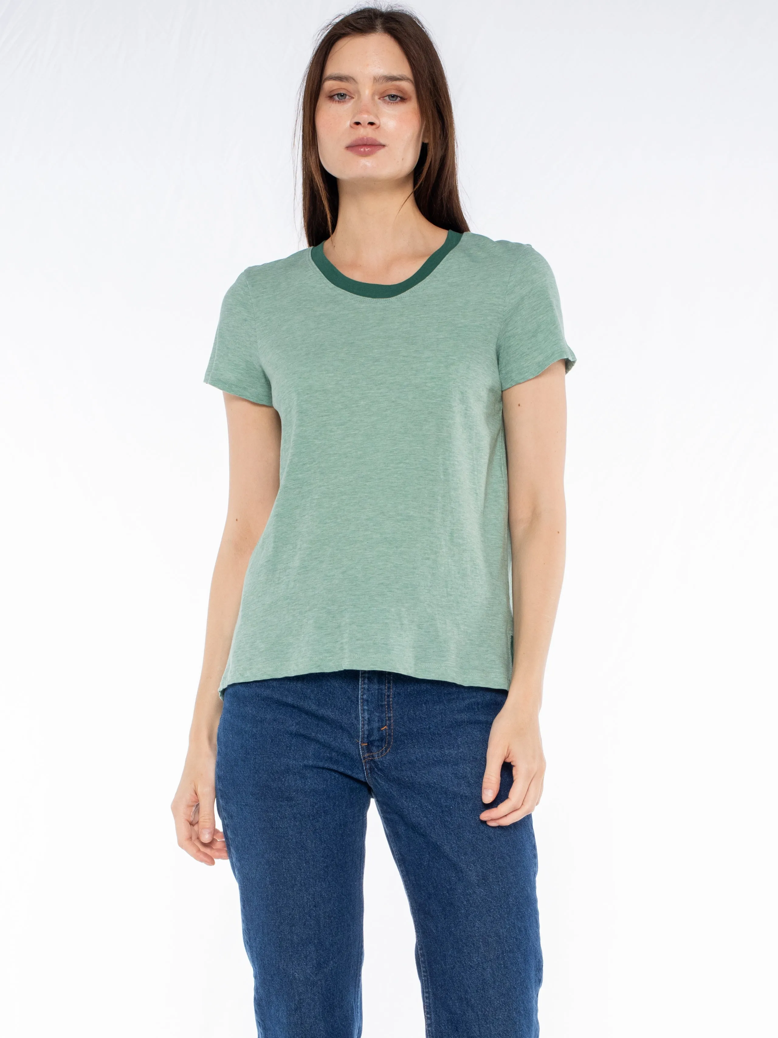 Shrunken Ringer Vented Hem