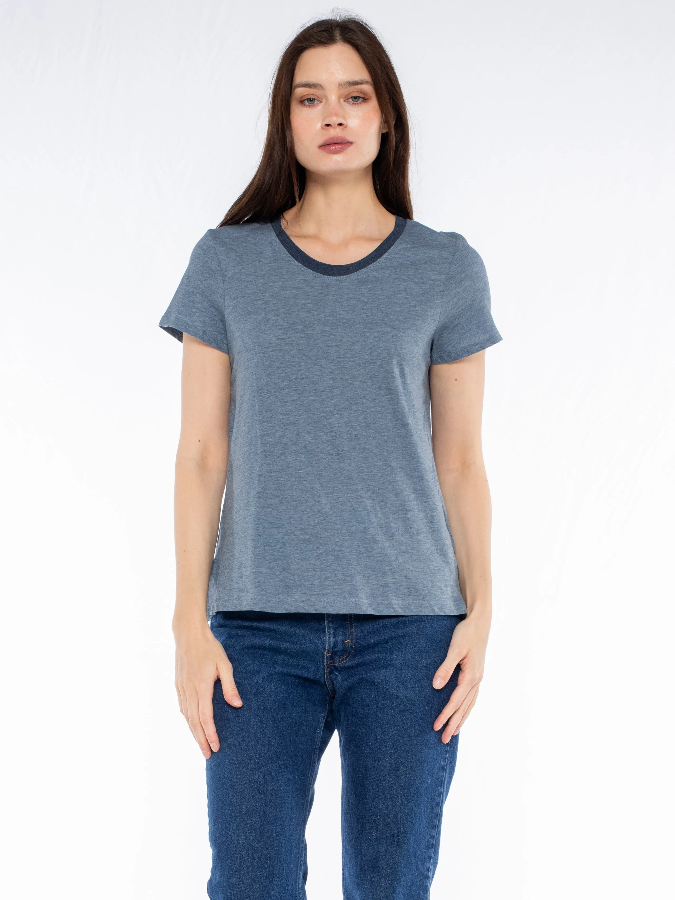 Shrunken Ringer Vented Hem