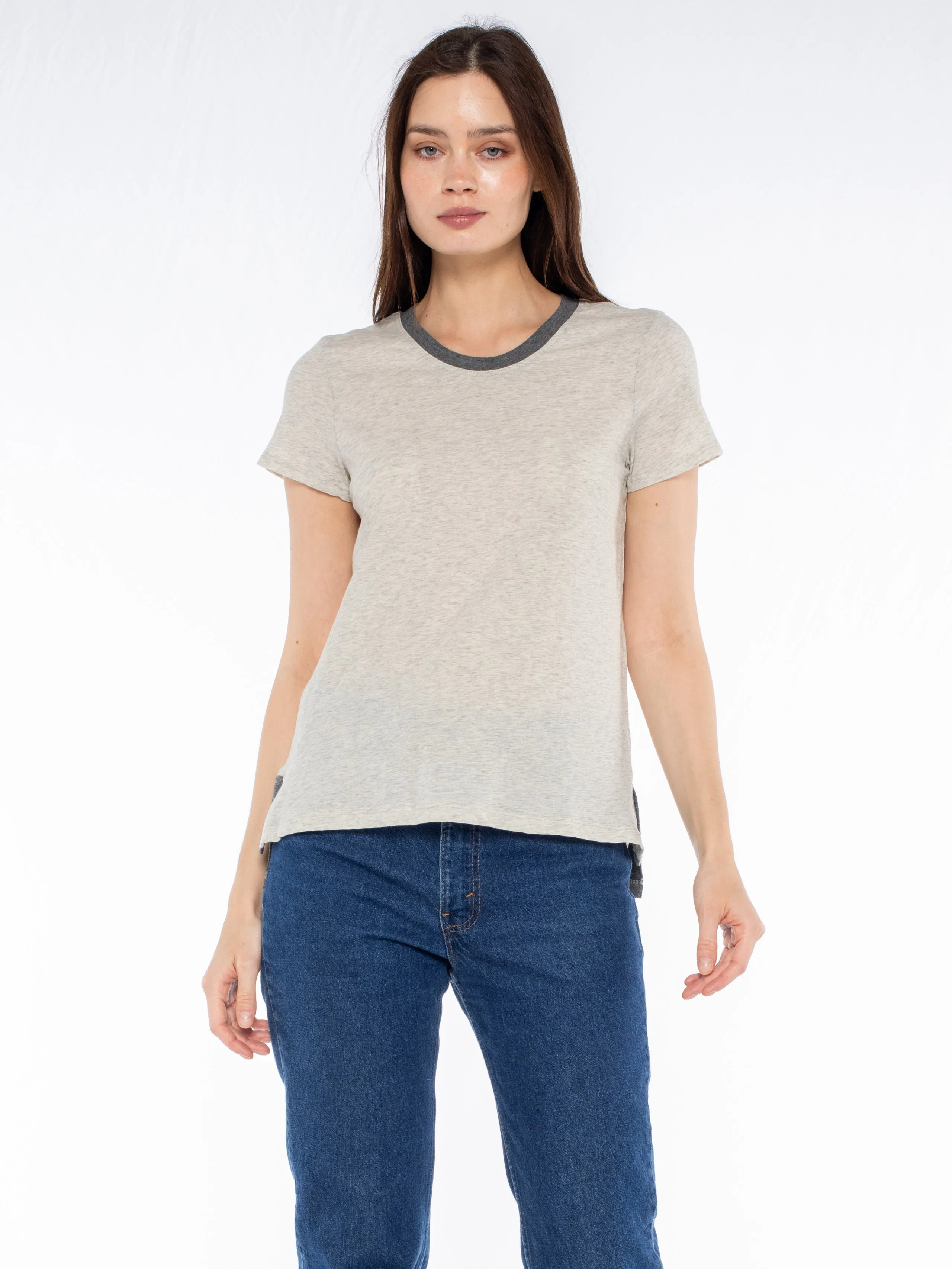 Shrunken Ringer Vented Hem