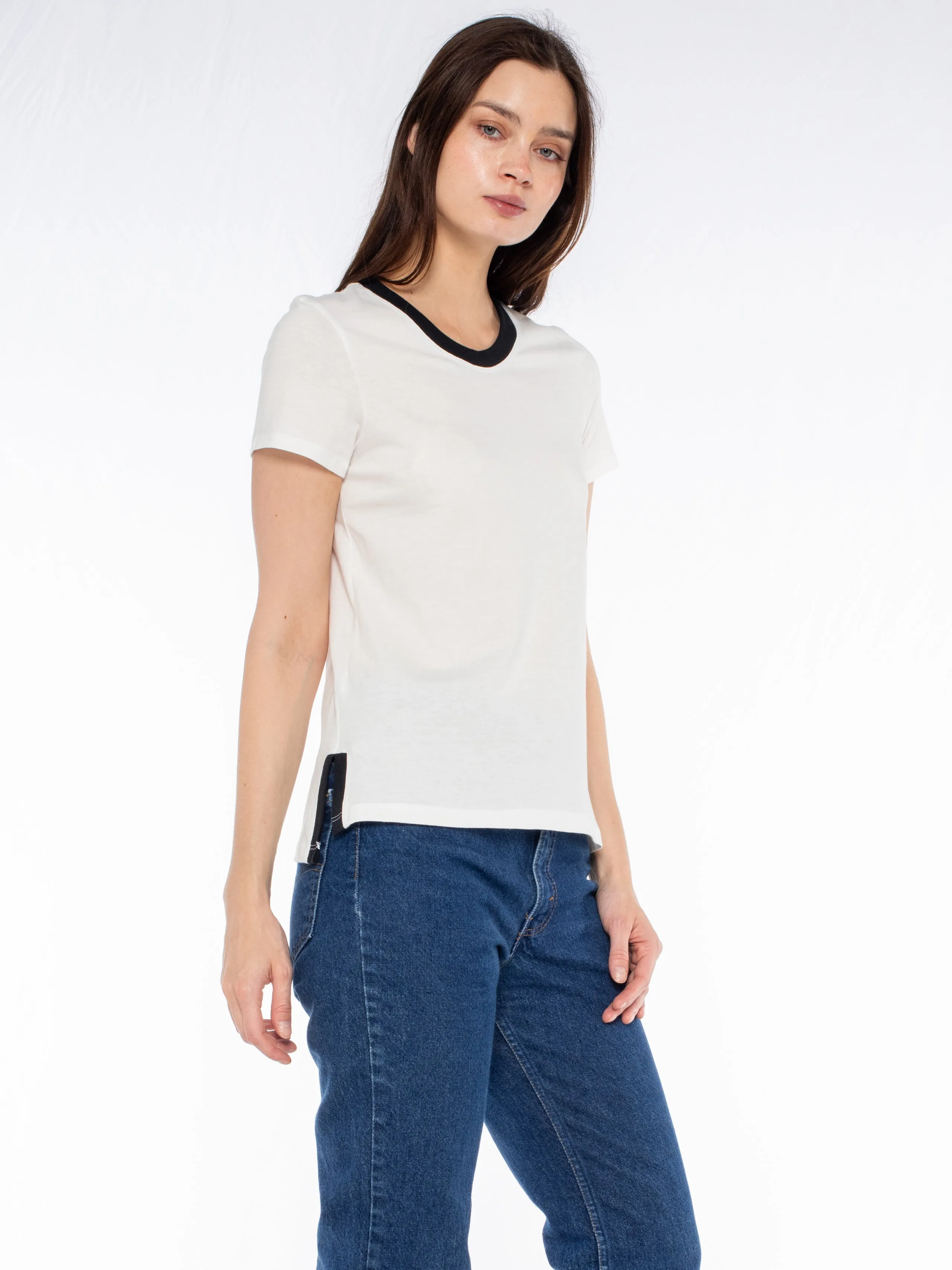 Shrunken Ringer Vented Hem