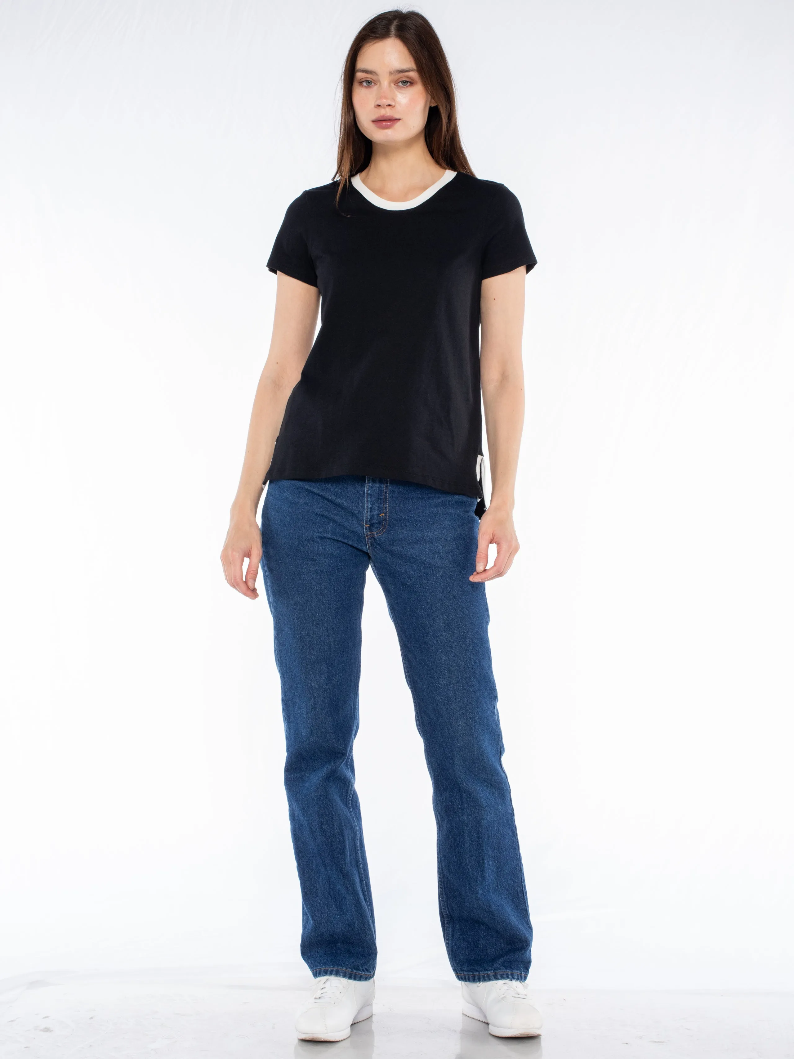 Shrunken Ringer Vented Hem