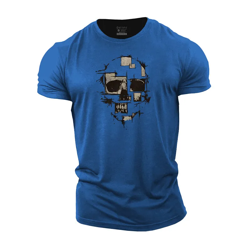 Skull Fragments Cotton T-Shirt