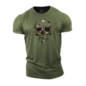 Skull Fragments Cotton T-Shirt