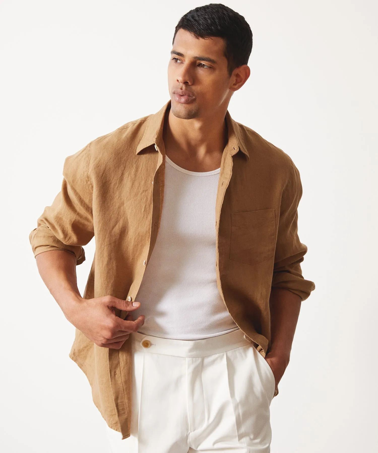 Slim Fit Sea Soft Irish Linen Shirt