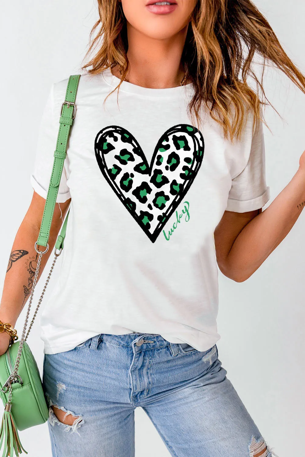 Slogan  Printed Crew Neck Graphic T Shirt