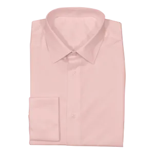 Soft Pink Stretch Cotton Custom Shirt