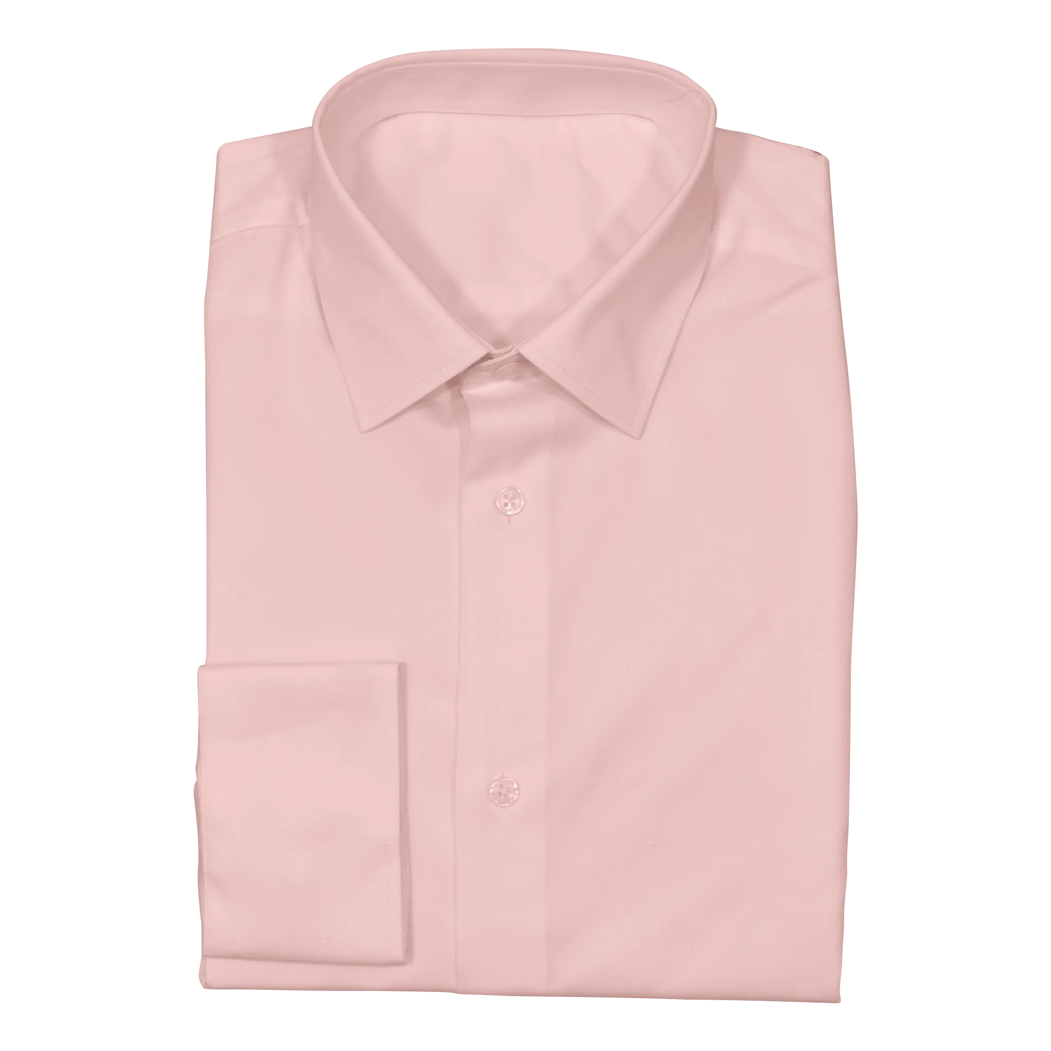 Soft Pink Stretch Cotton Custom Shirt