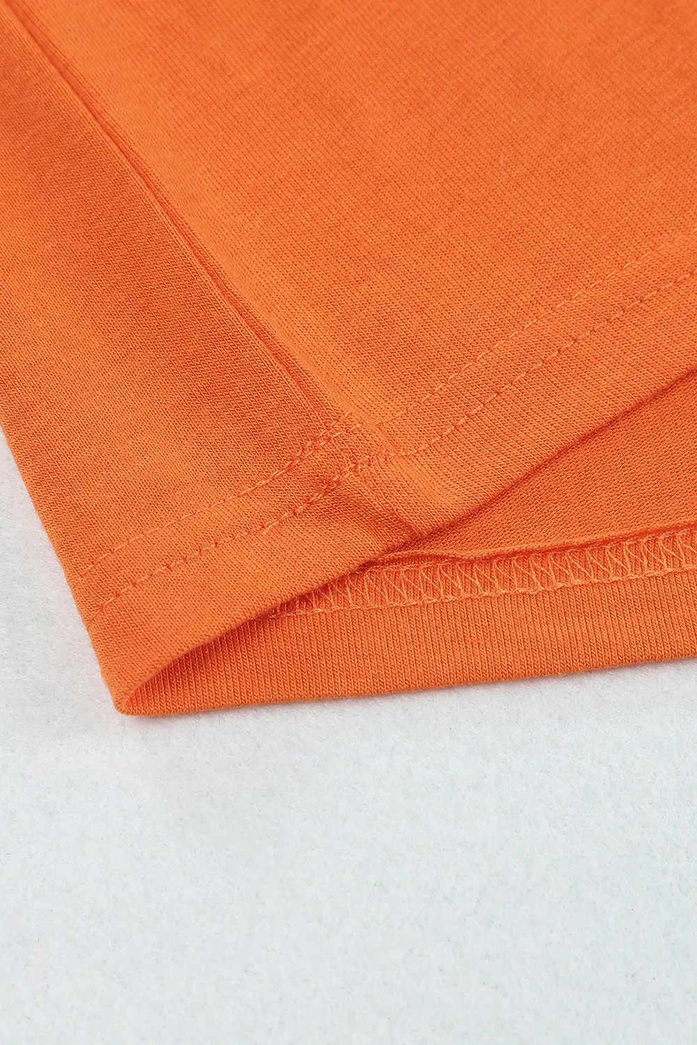 Solid Color Crew Neck Tee