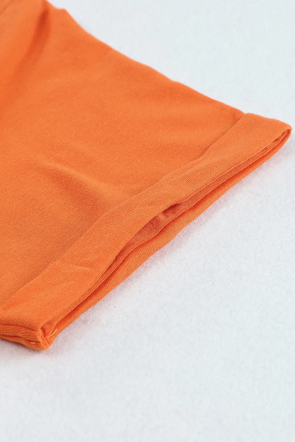 Solid Color Crew Neck Tee