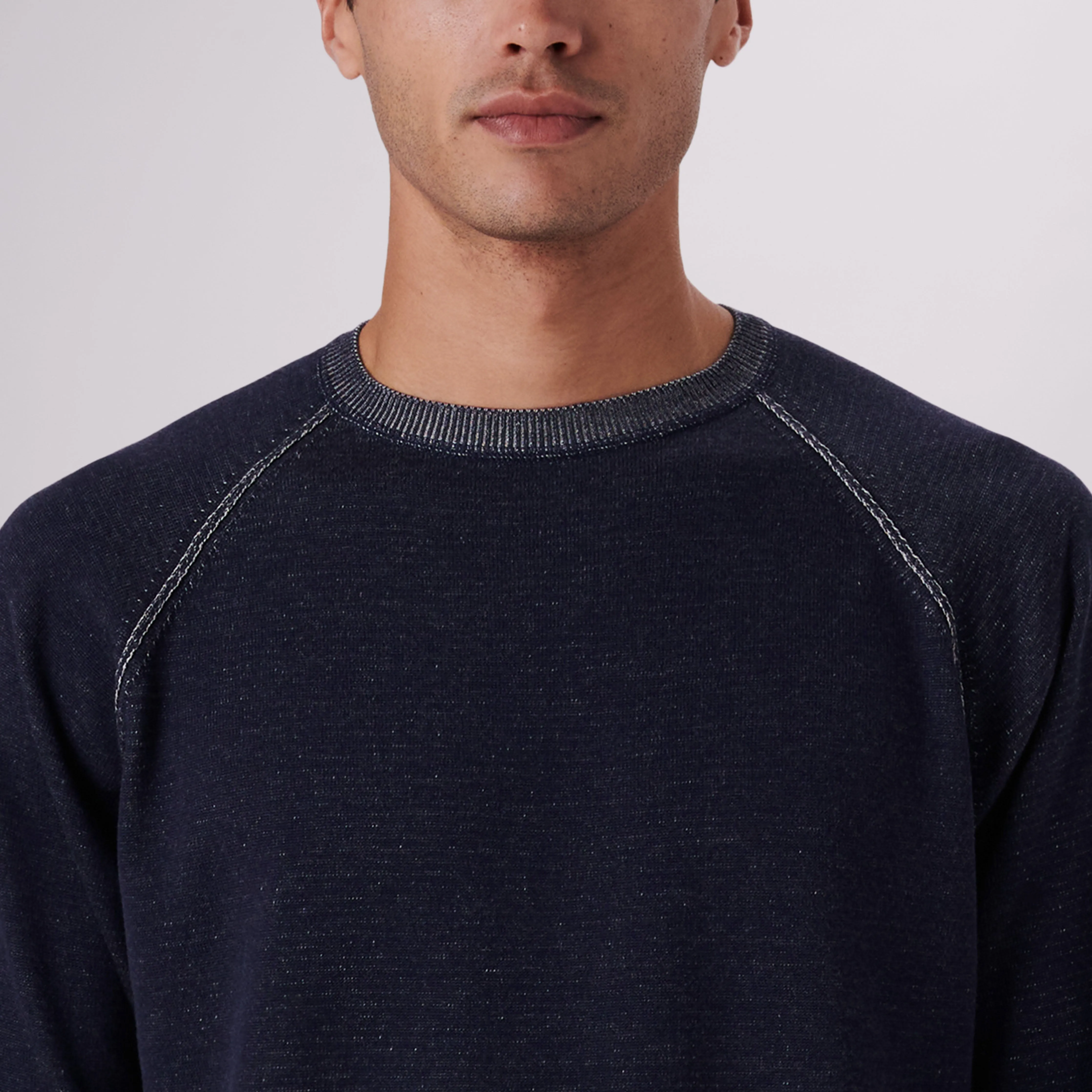 Solid Crew Neck Sweater