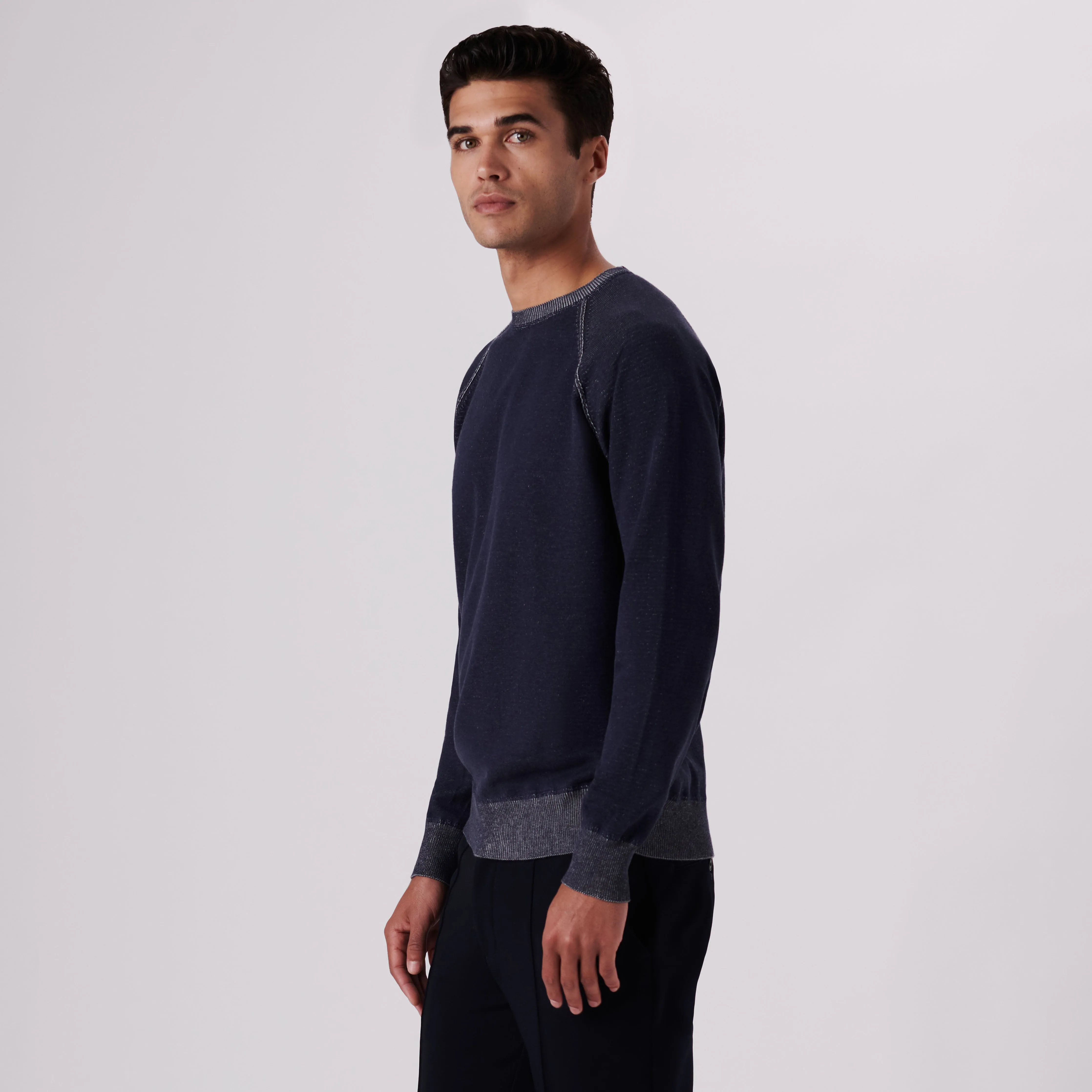 Solid Crew Neck Sweater