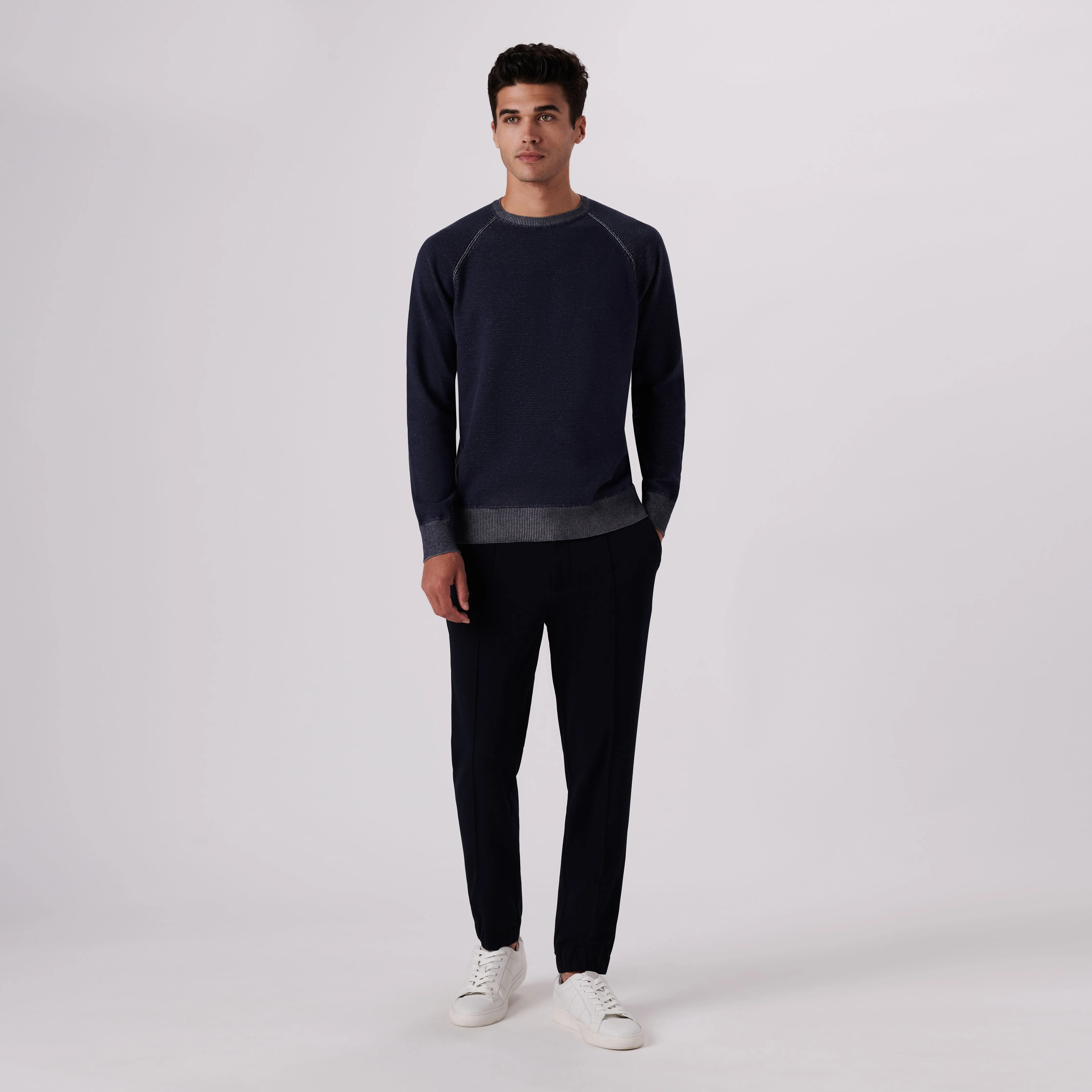 Solid Crew Neck Sweater