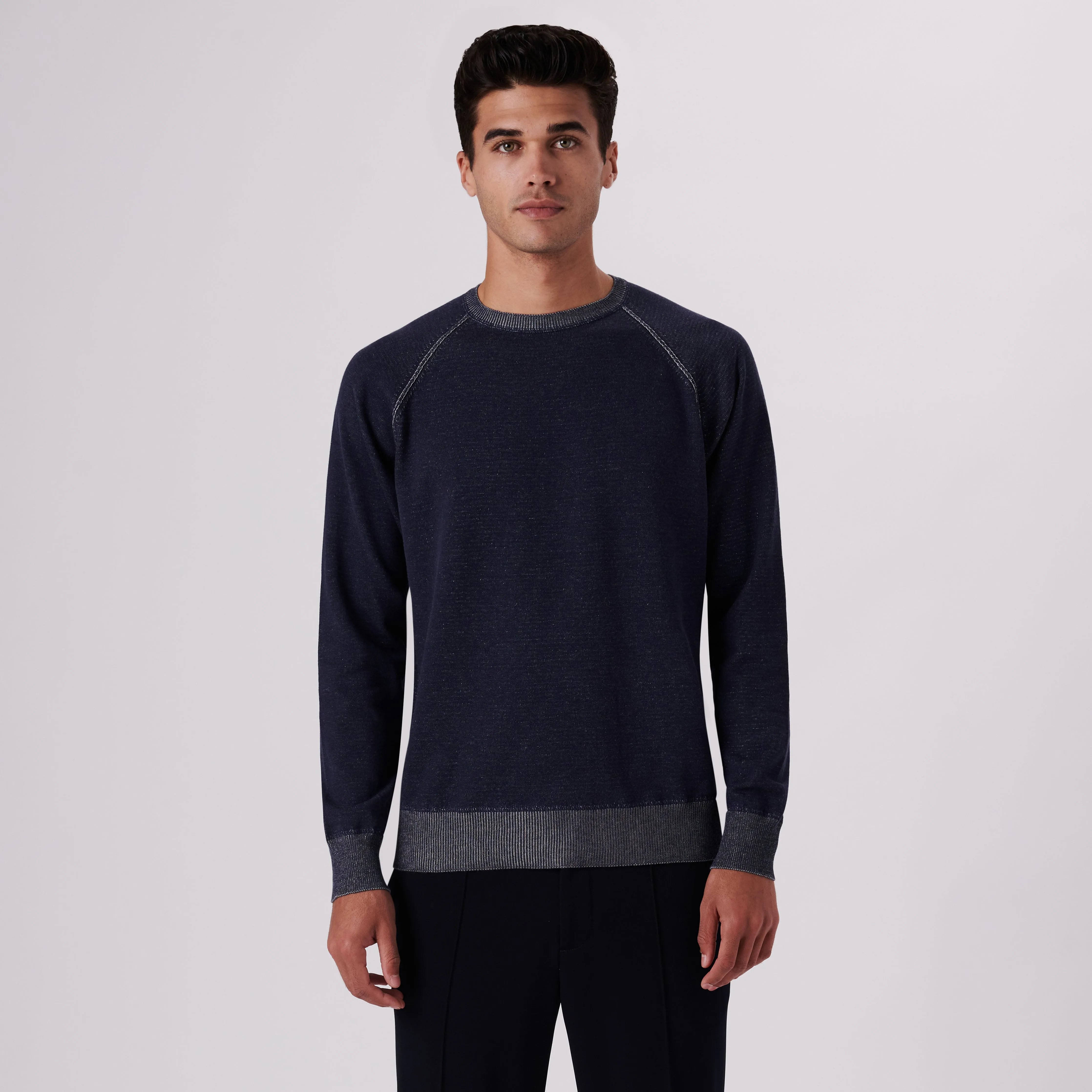 Solid Crew Neck Sweater