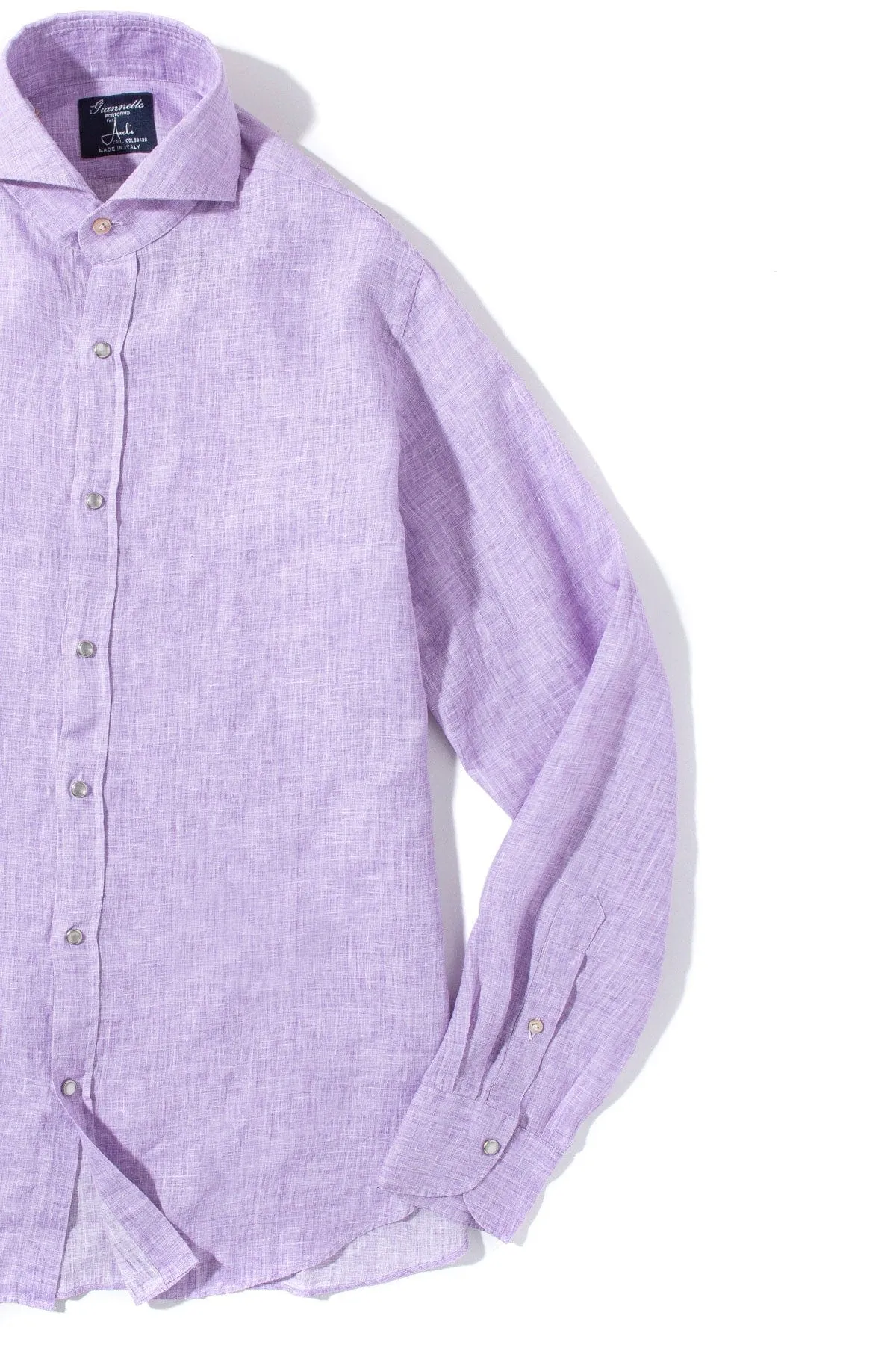 Sorgue Linen Shirt In Lavender
