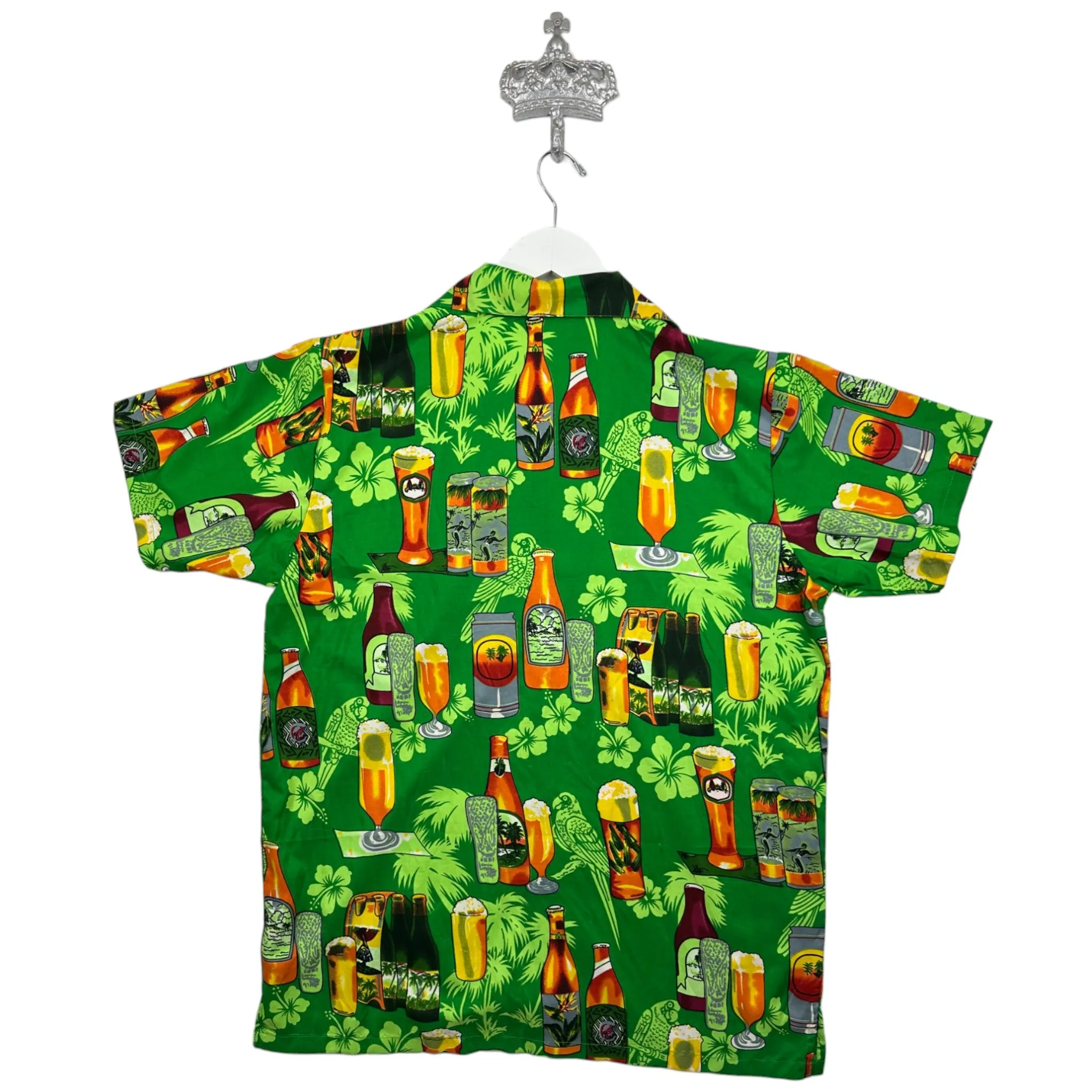ST PATRICKS DAY "BOTTLE POPPING" BUTTON UP - (L)