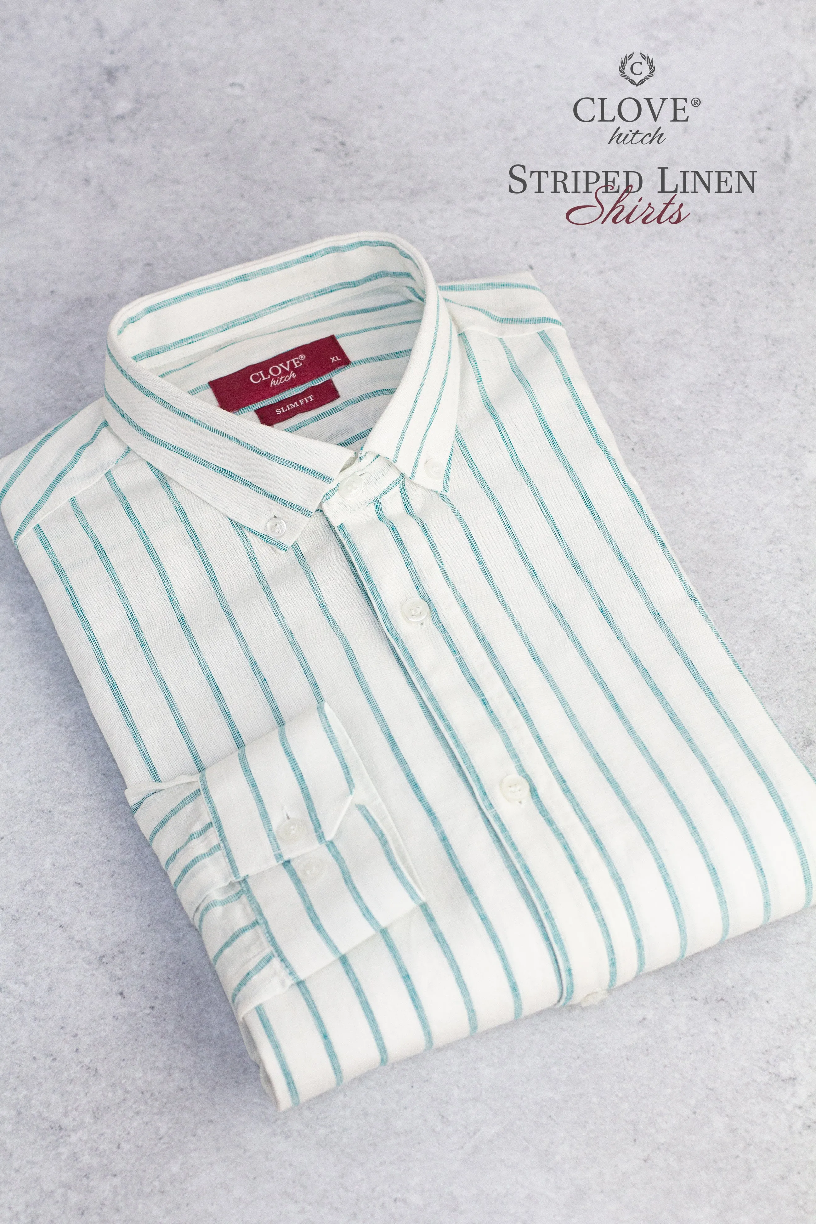 Striped Linen Shirt - Genzari