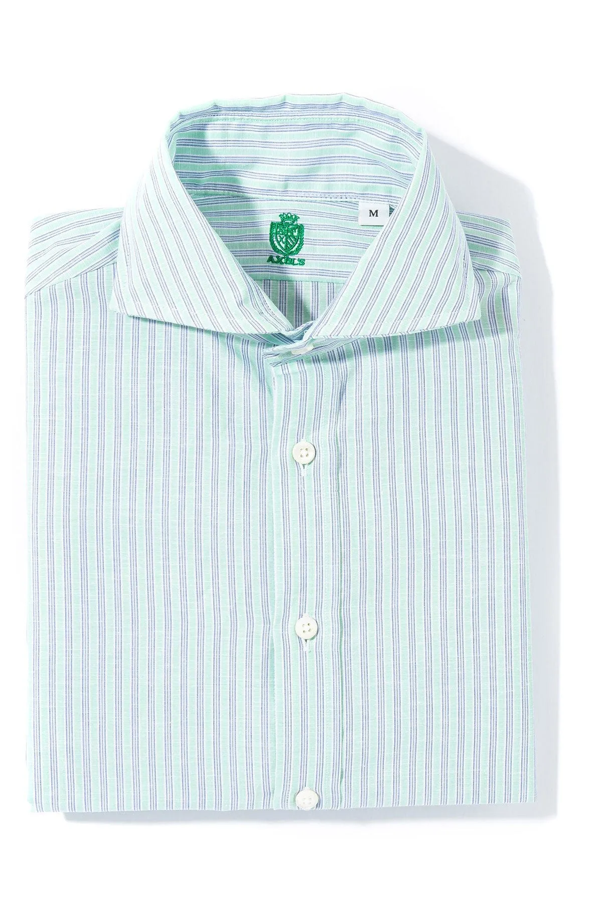 Taycan Cotton Linen Shirt in Green