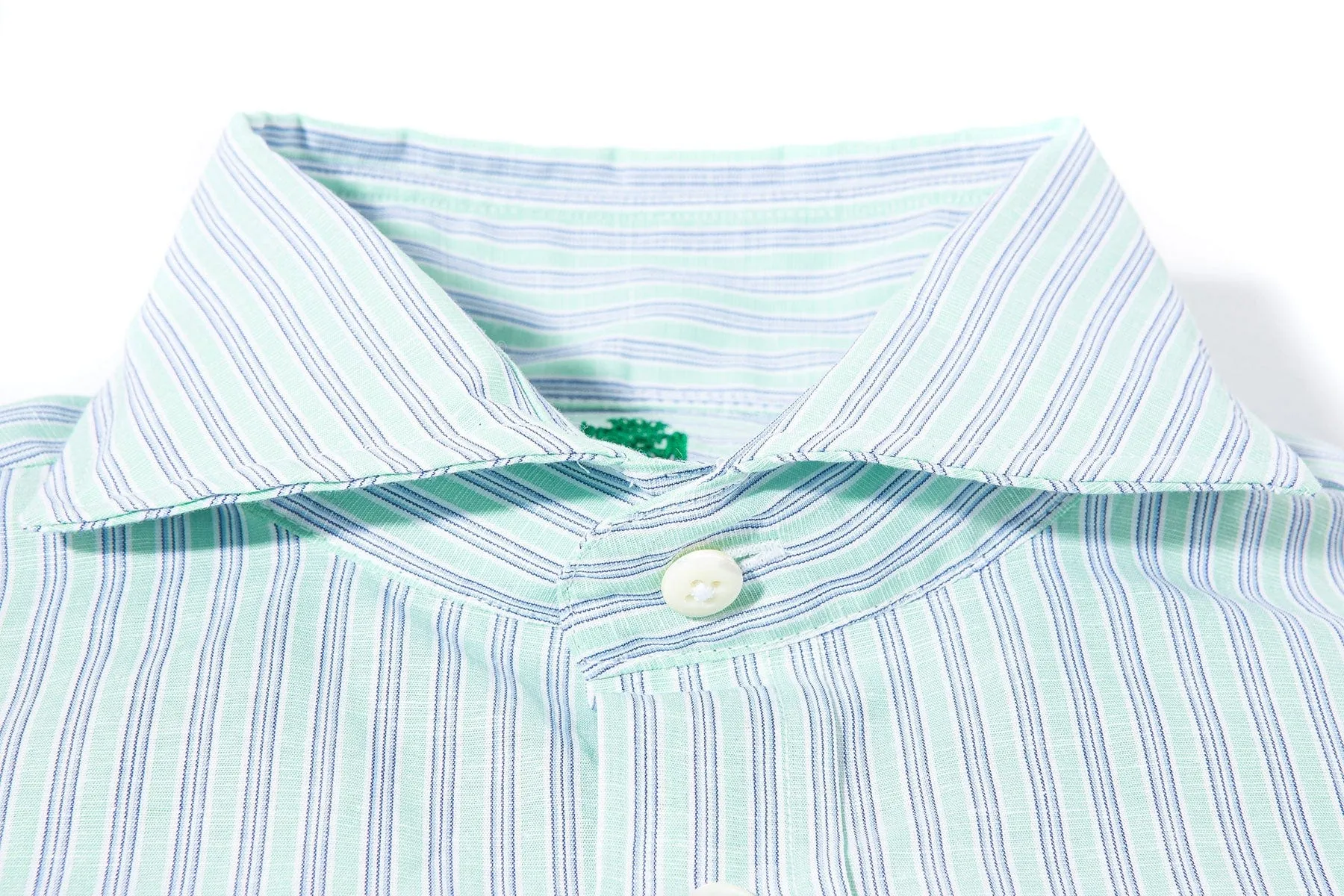 Taycan Cotton Linen Shirt in Green