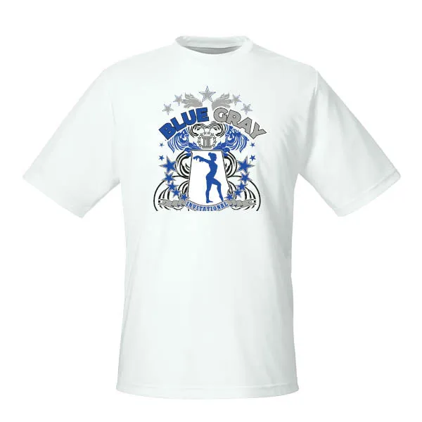 Team 365 Zone Performance-T-Shirts Blue Gray Invitational