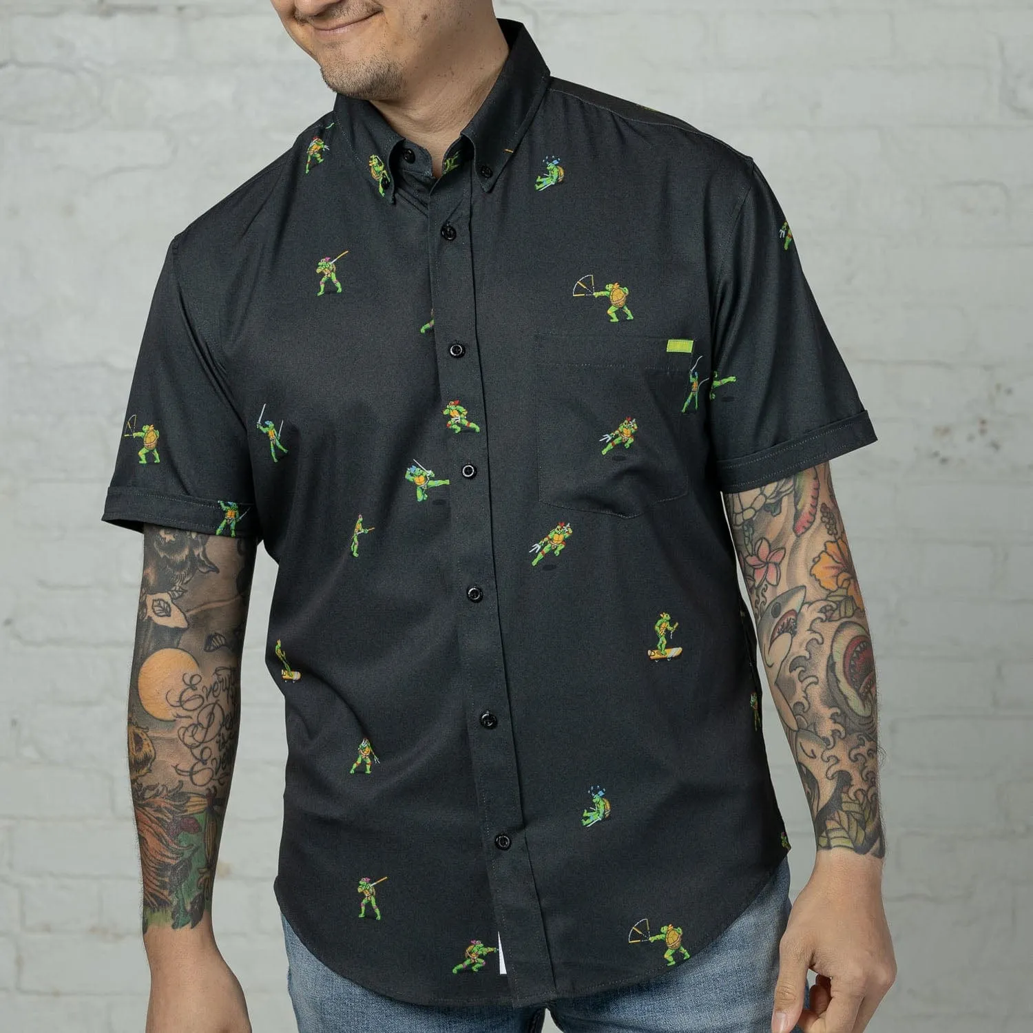 Teenage Mutant Ninja Turtles "Choose Your Turtle (At Night)" – KUNUFLEX Short Sleeve Shirt