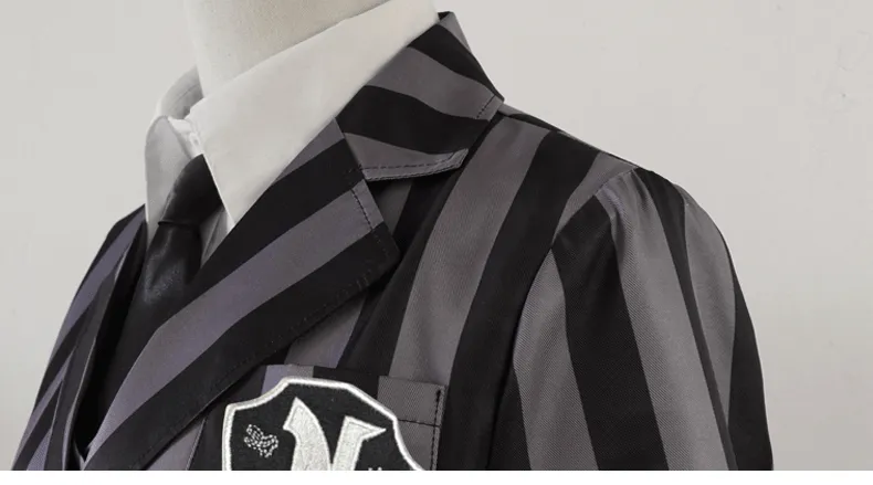 The Addams Family Wednesday Cosplay School Uniform