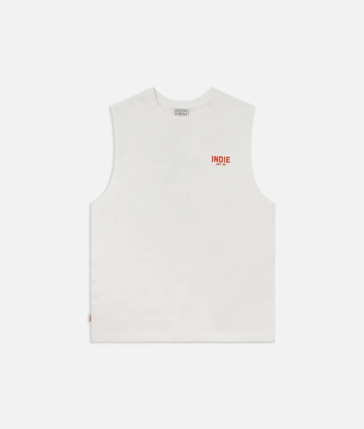 The Camino Muscle Tee - White Red