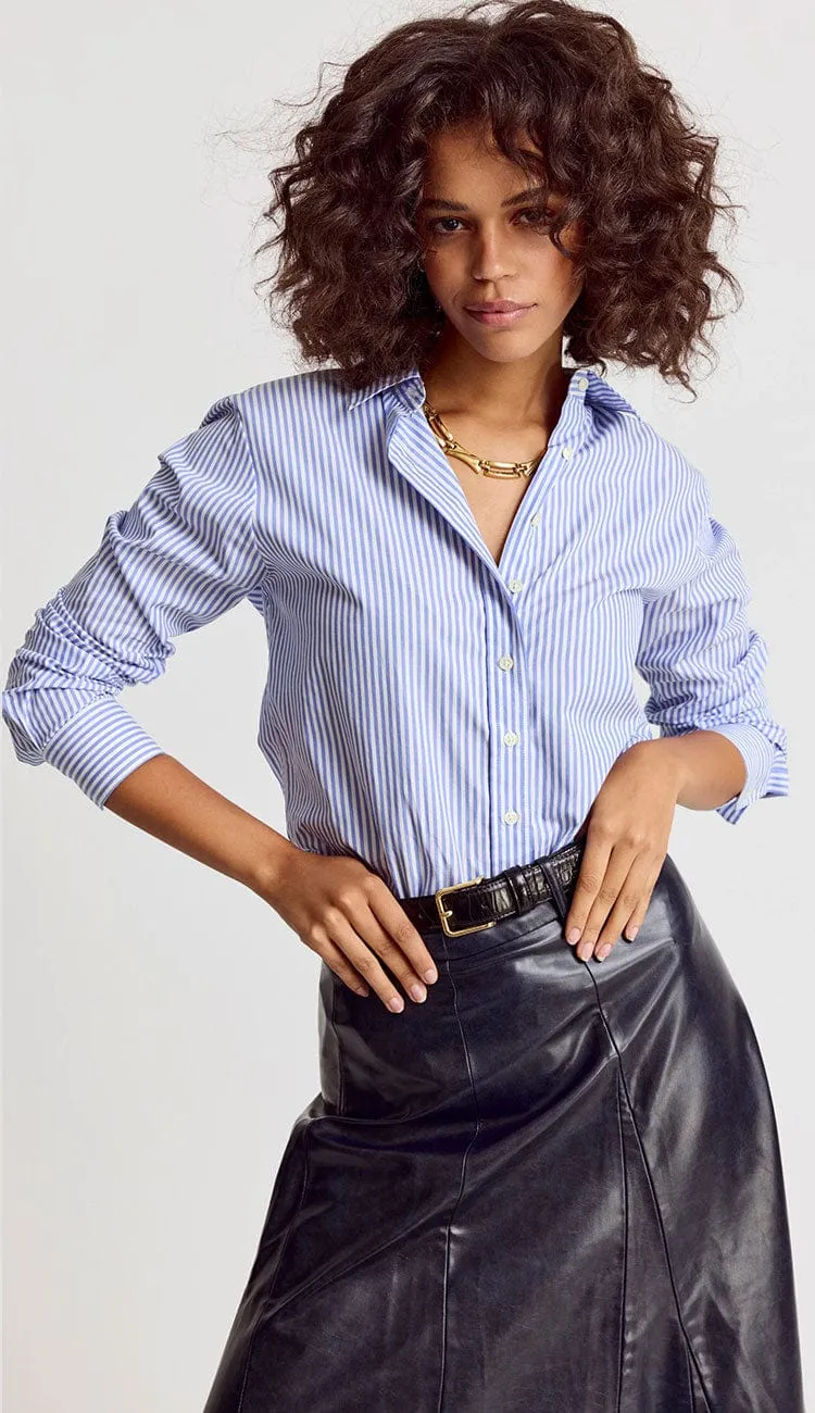 The Icon Shirt - Blue & White Stripe