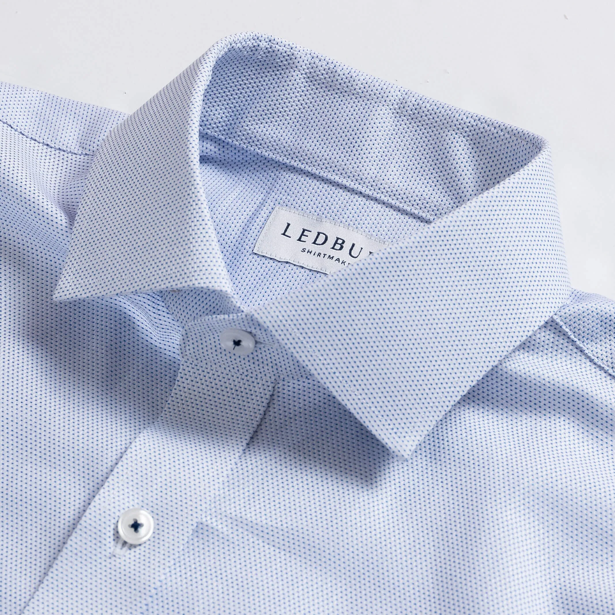 The Light Blue Albright Dot Custom Shirt