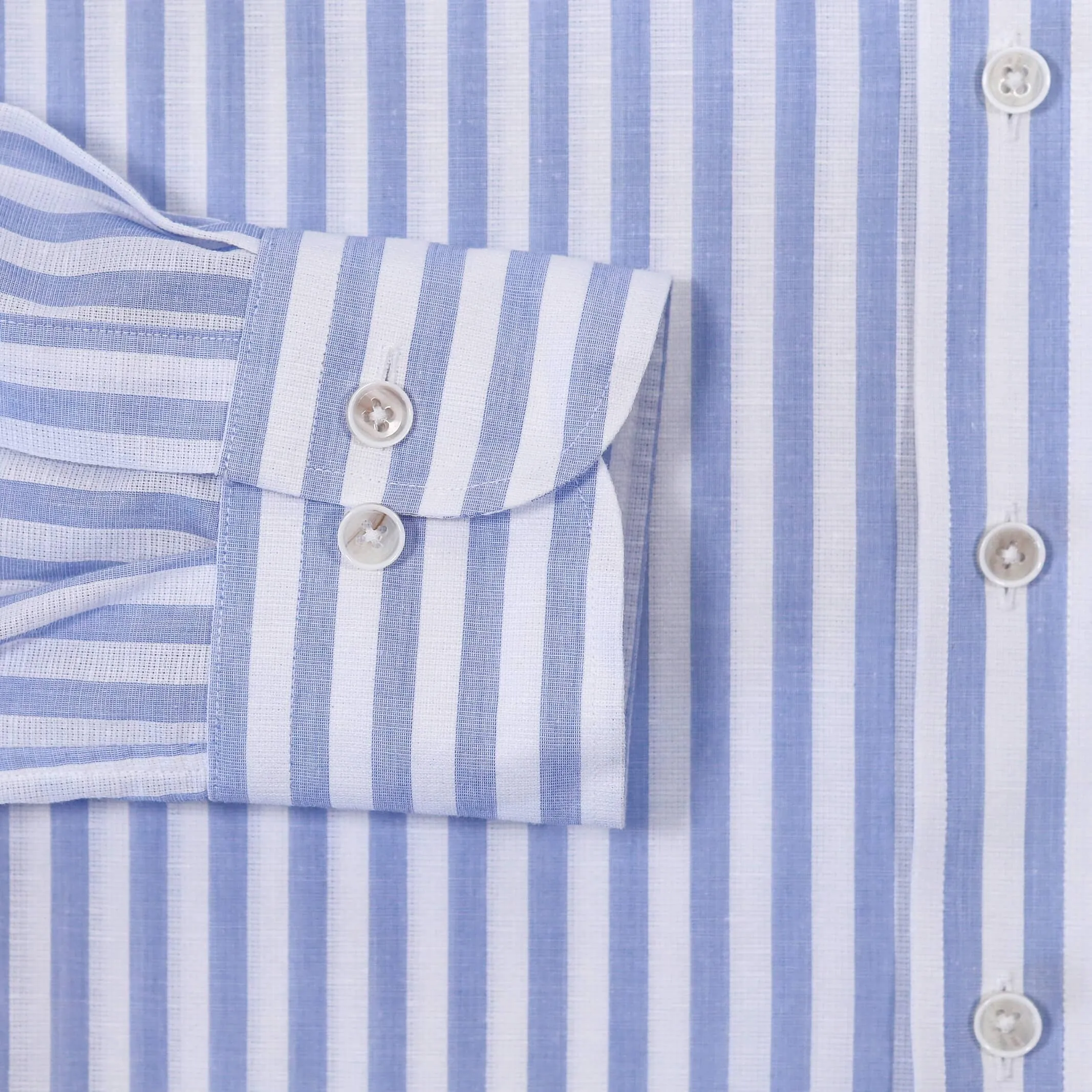 The Light Blue Heather Emerick Cotton Linen Custom Shirt