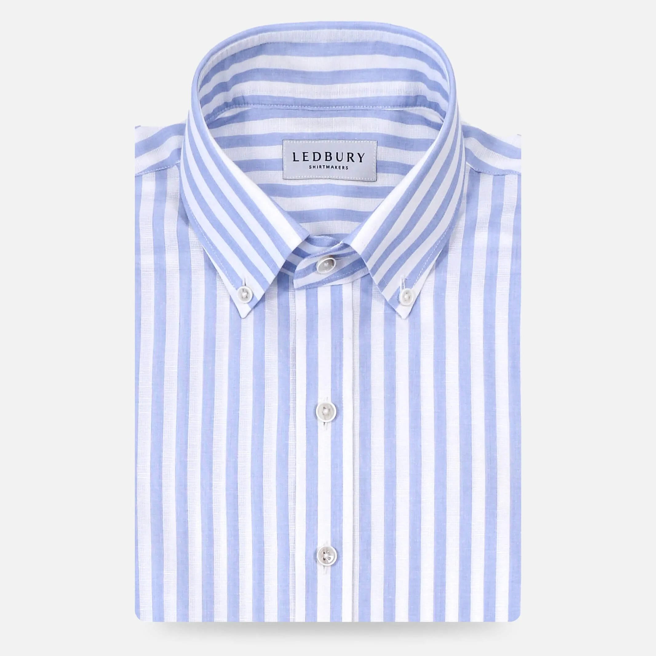 The Light Blue Heather Emerick Cotton Linen Custom Shirt