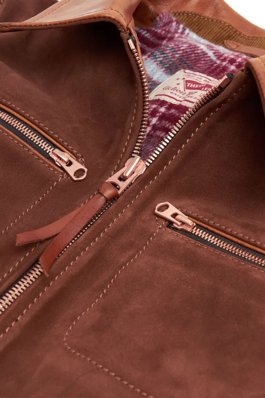 Thedi Leathers MTC-7280 Two Tone Bi-Leather Jacket