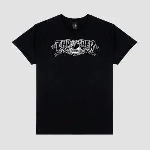 Thrasher X Antihero Mag Banner T-Shirt Black