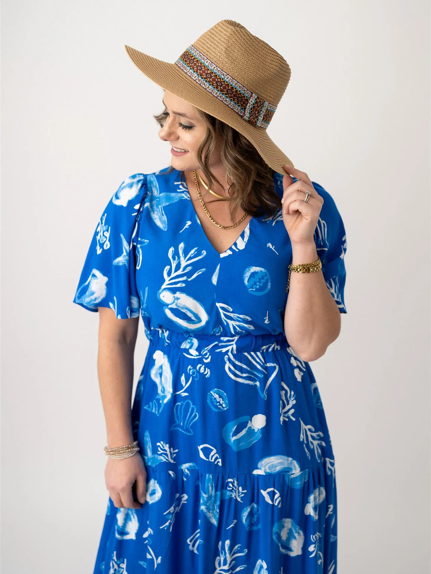 Toast to Tropics V Neck Maxi
