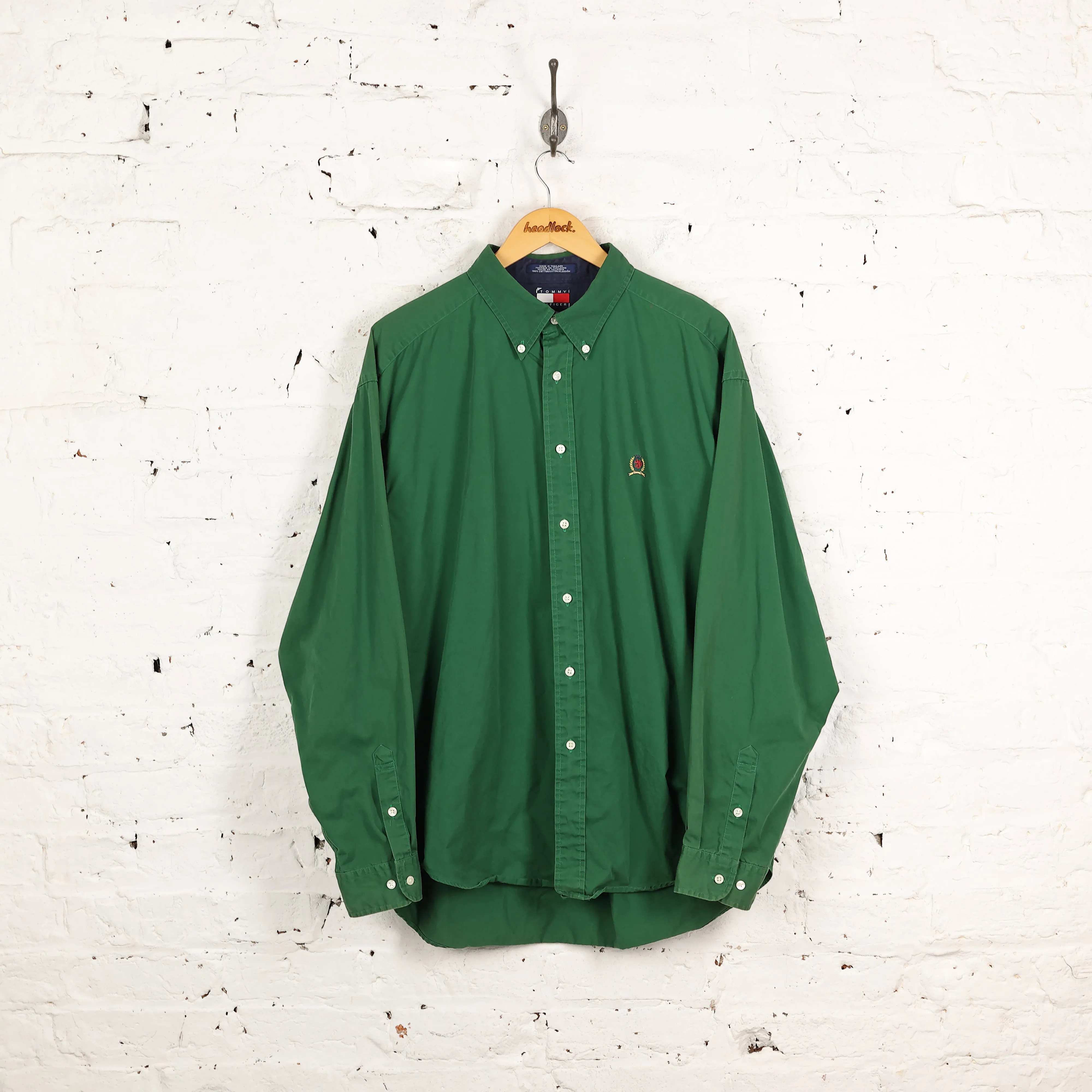 Tommy Hilfiger Button Down Shirt - Green - XL