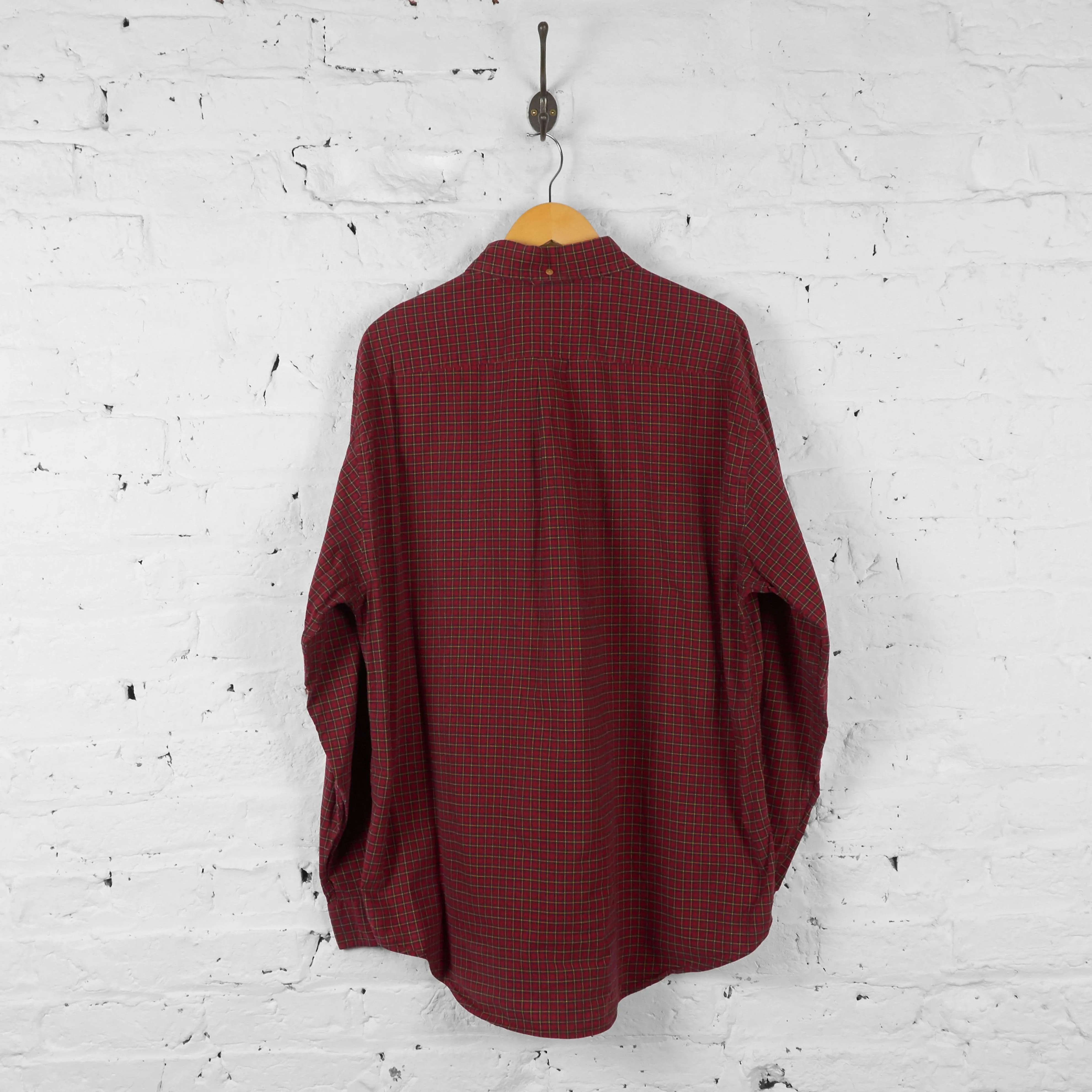 Tommy Hilfiger Check Shirt - Red - XL