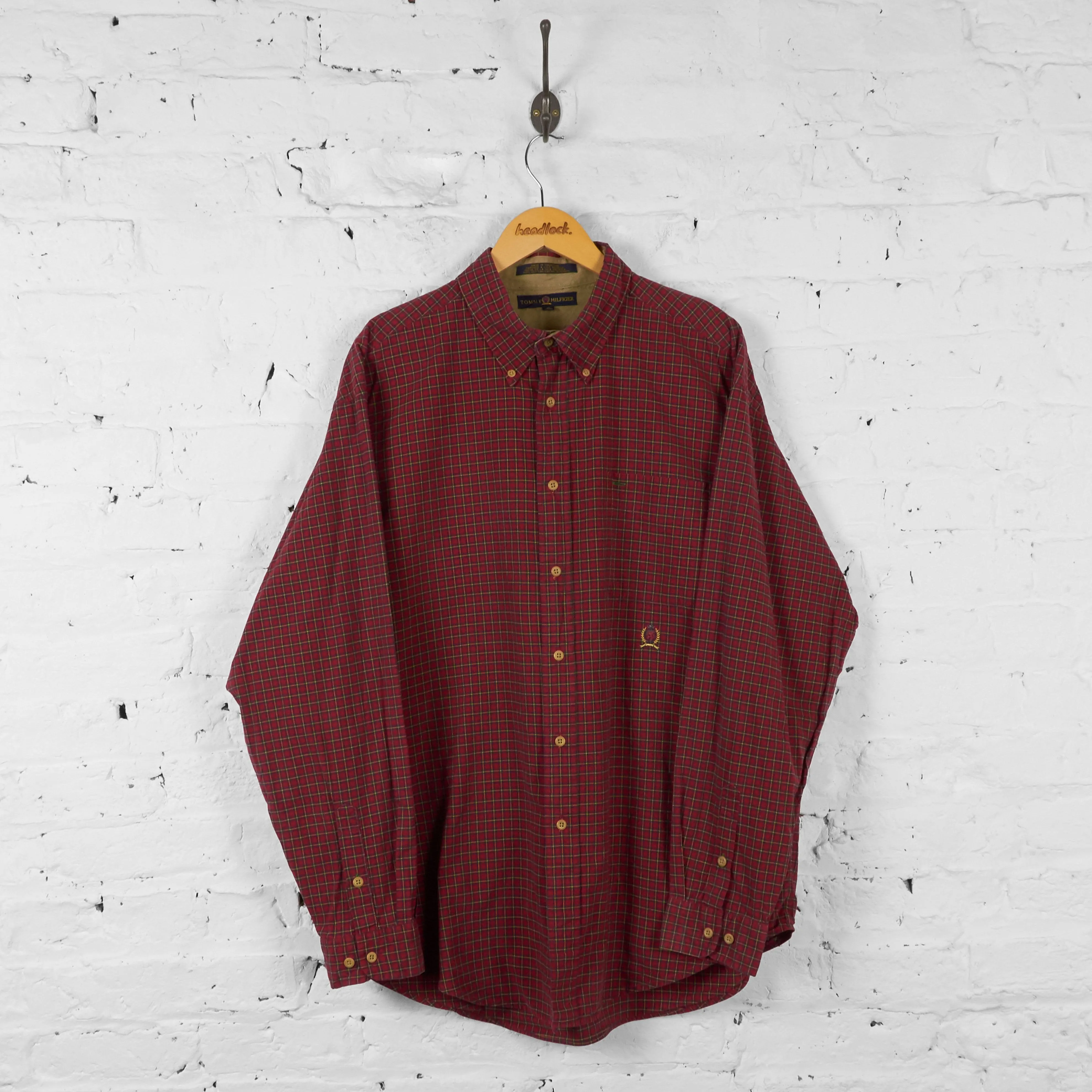 Tommy Hilfiger Check Shirt - Red - XL