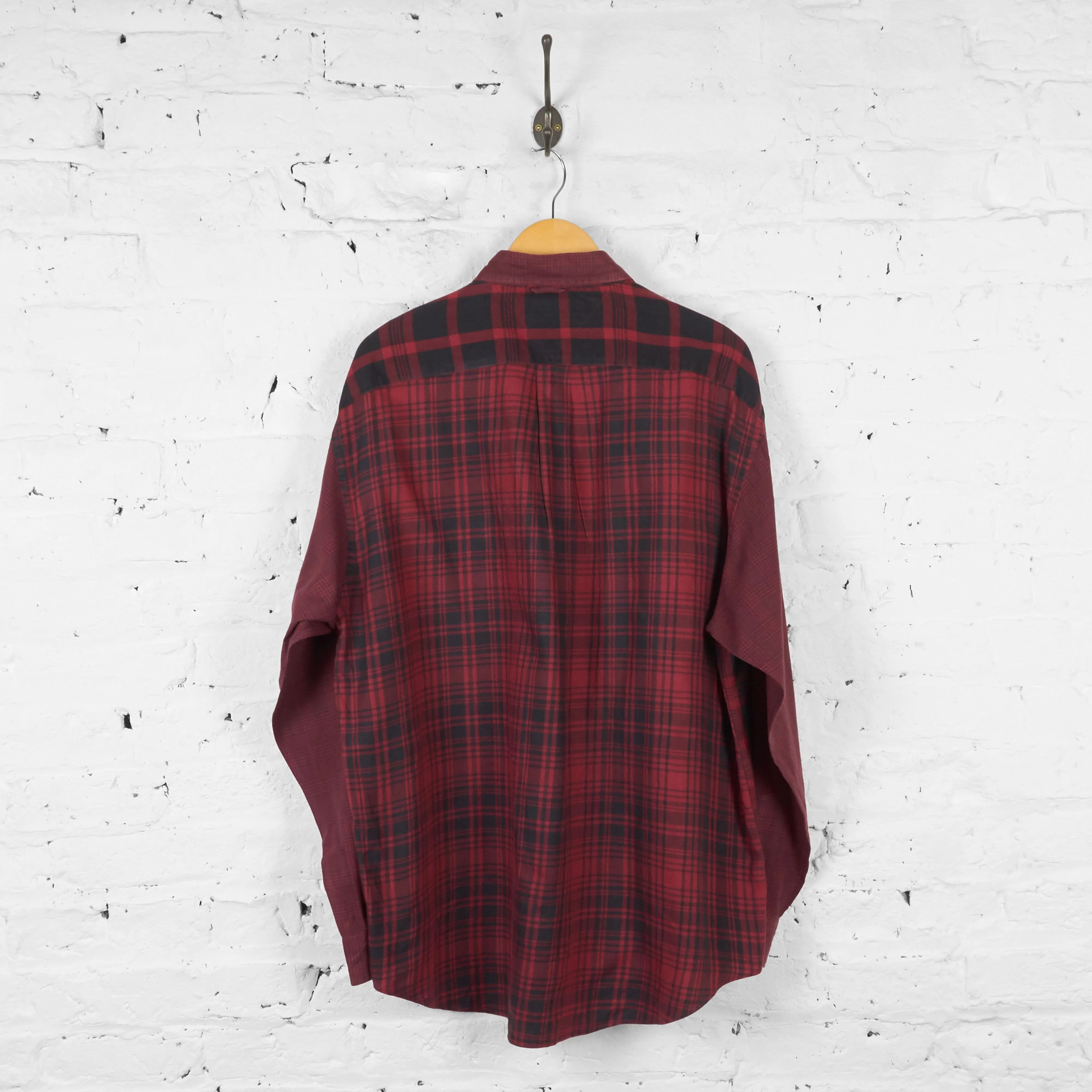 Tommy Hilfiger Check Shirt - Red/Black - L