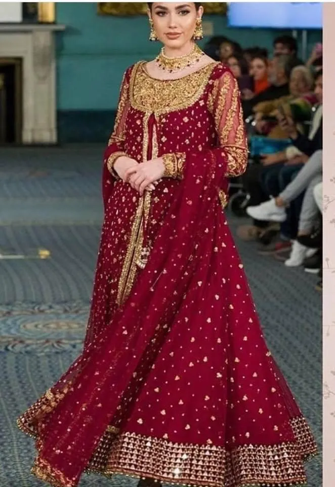 Traditional Mughal Touch Farshi Bridal dress 2019 # B1950