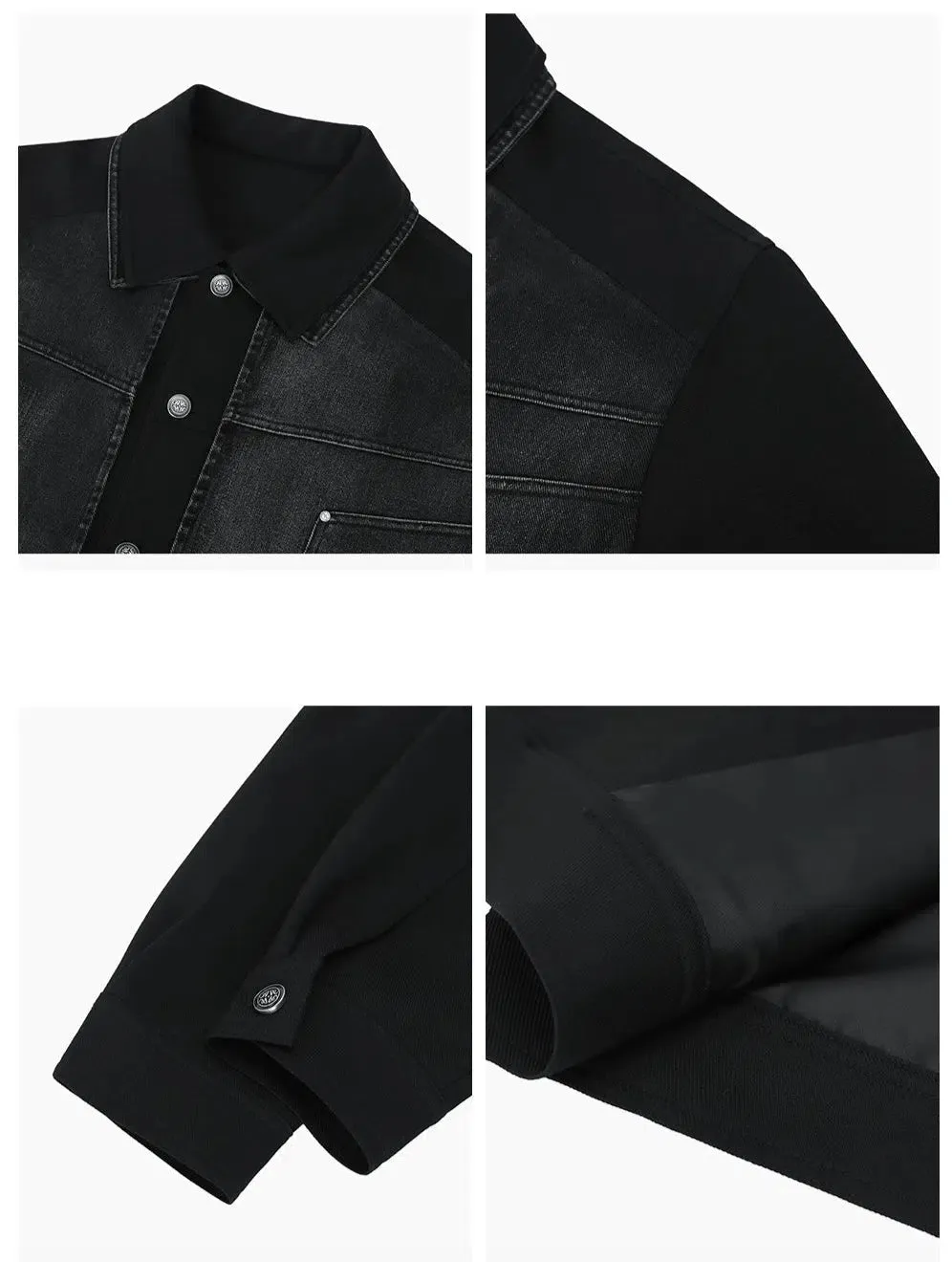 Two-piece  Button-up Denim Jacket