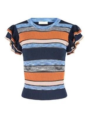 Ulla Johnson Cecile Top in Adriatic