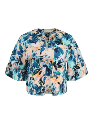 Ulla Johnson Suri Blouse in Delphinium