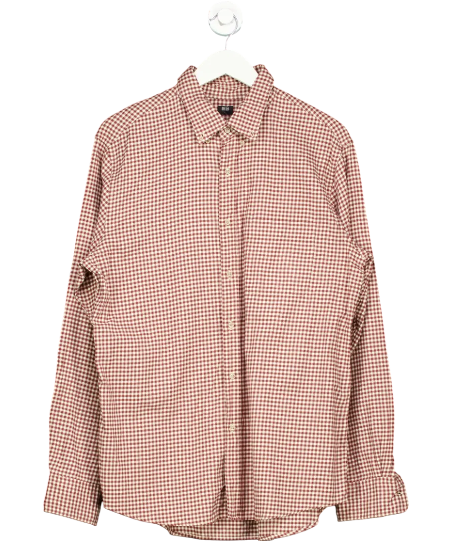 Uniqlo Red Cotton Gingham Shirt UK L