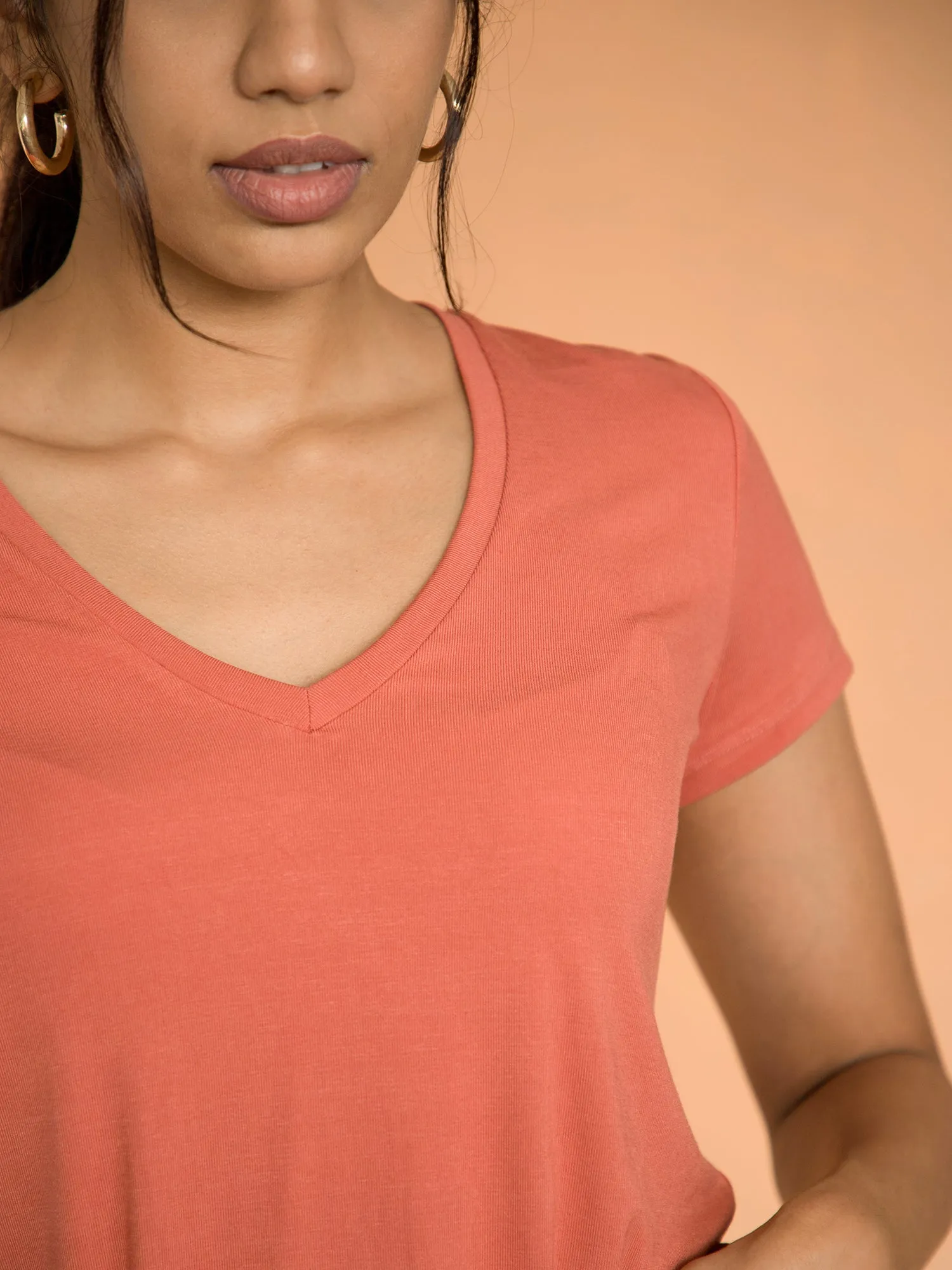 V- Neck Basic T-Shirt