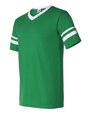 V-Neck Sleeve Stripe Jersey