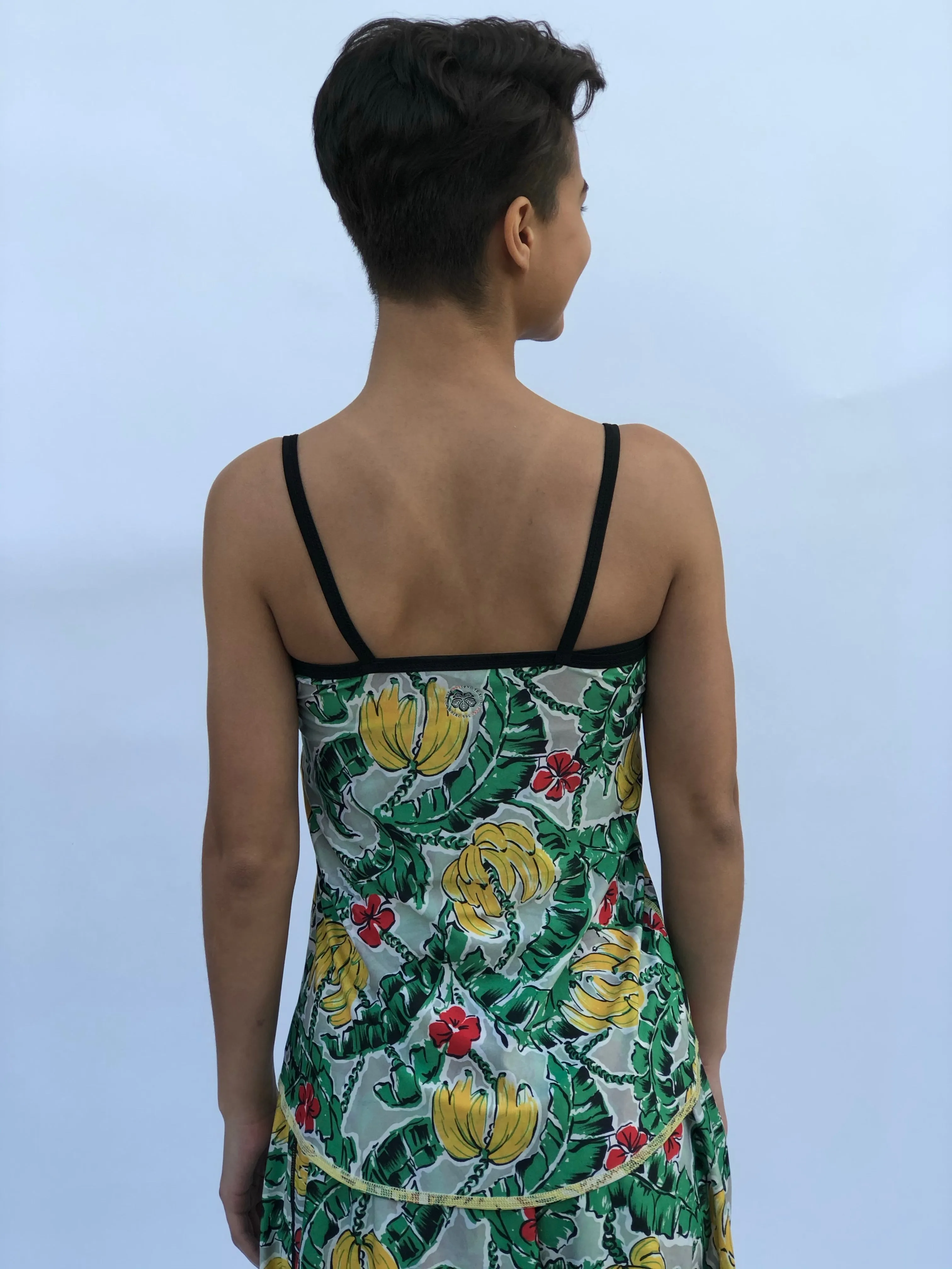 V NECK SPAGHETTI STRAP TO TAHITIAN LOVE/GONE BANANAS
