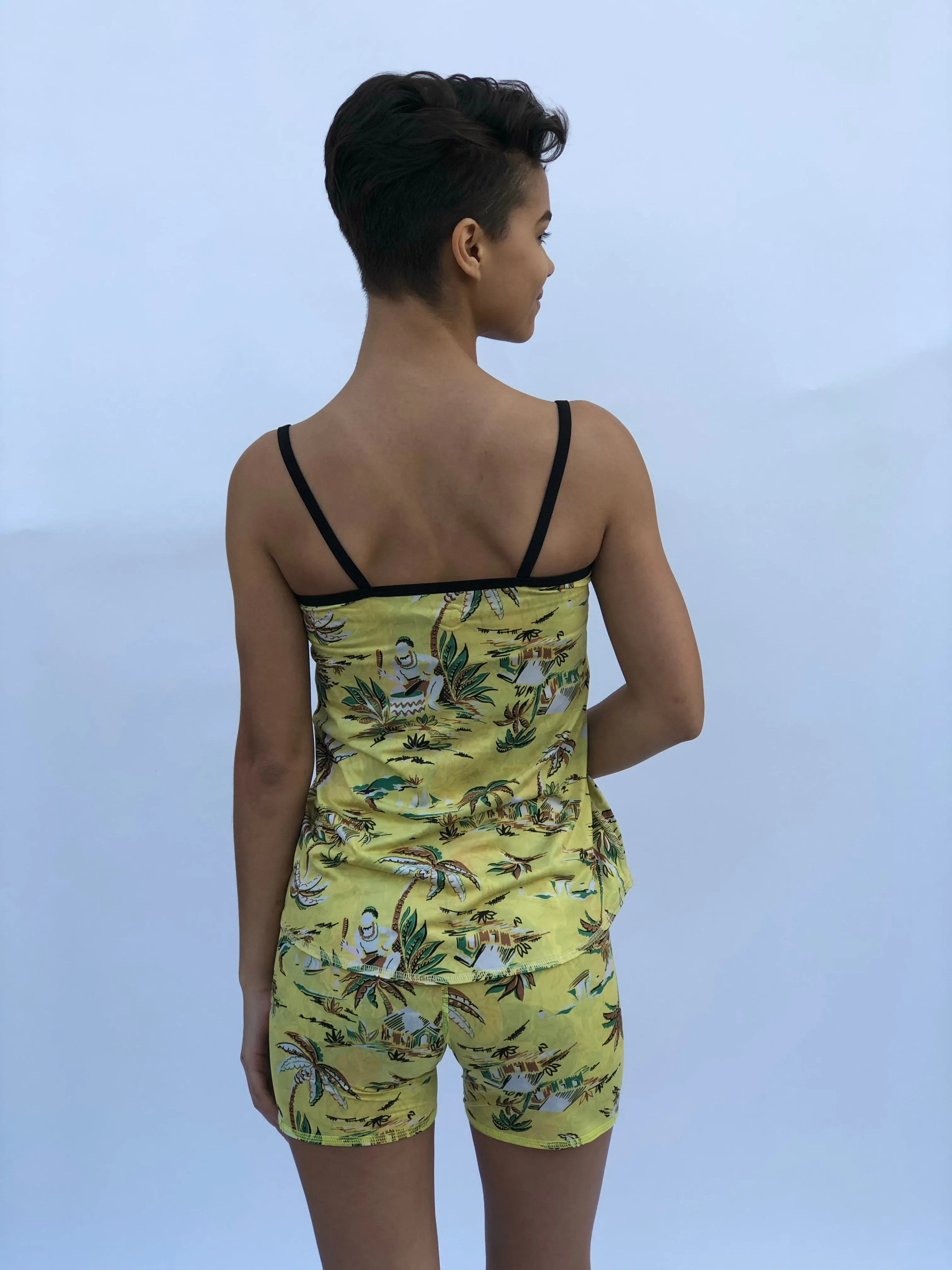 V NECK SPAGHETTI STRAP TO TAHITIAN LOVE/GONE BANANAS