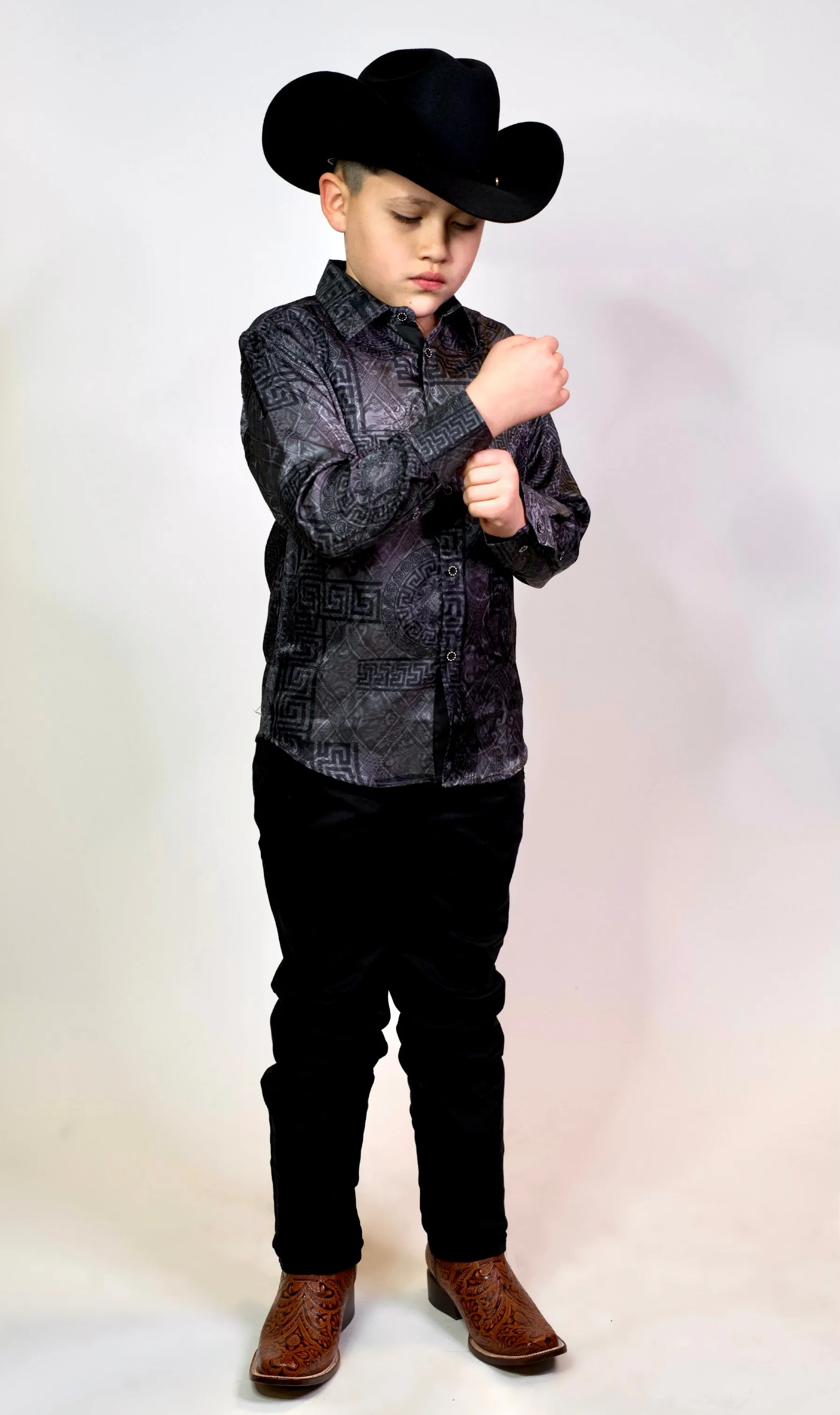 Víctor Black Dress Shirt