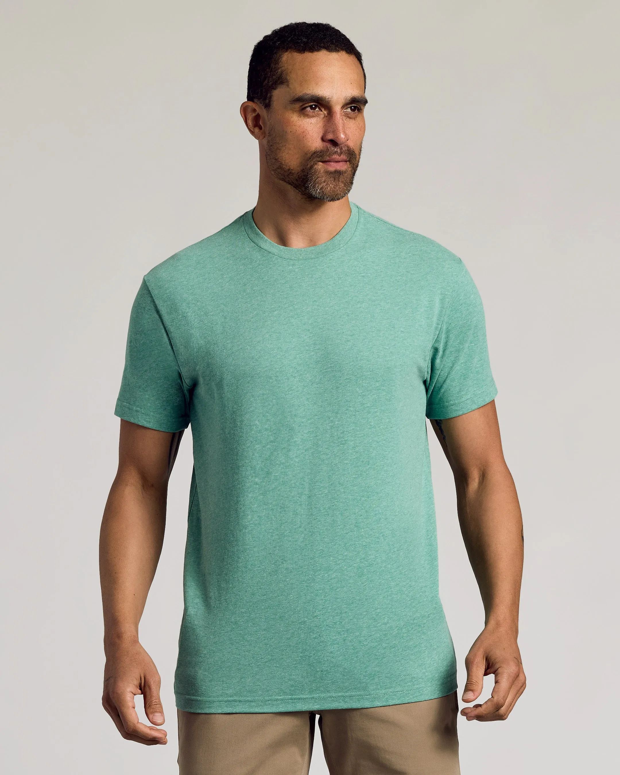 Vibrant Heather Short Sleeve Classic Crew 3-Pack