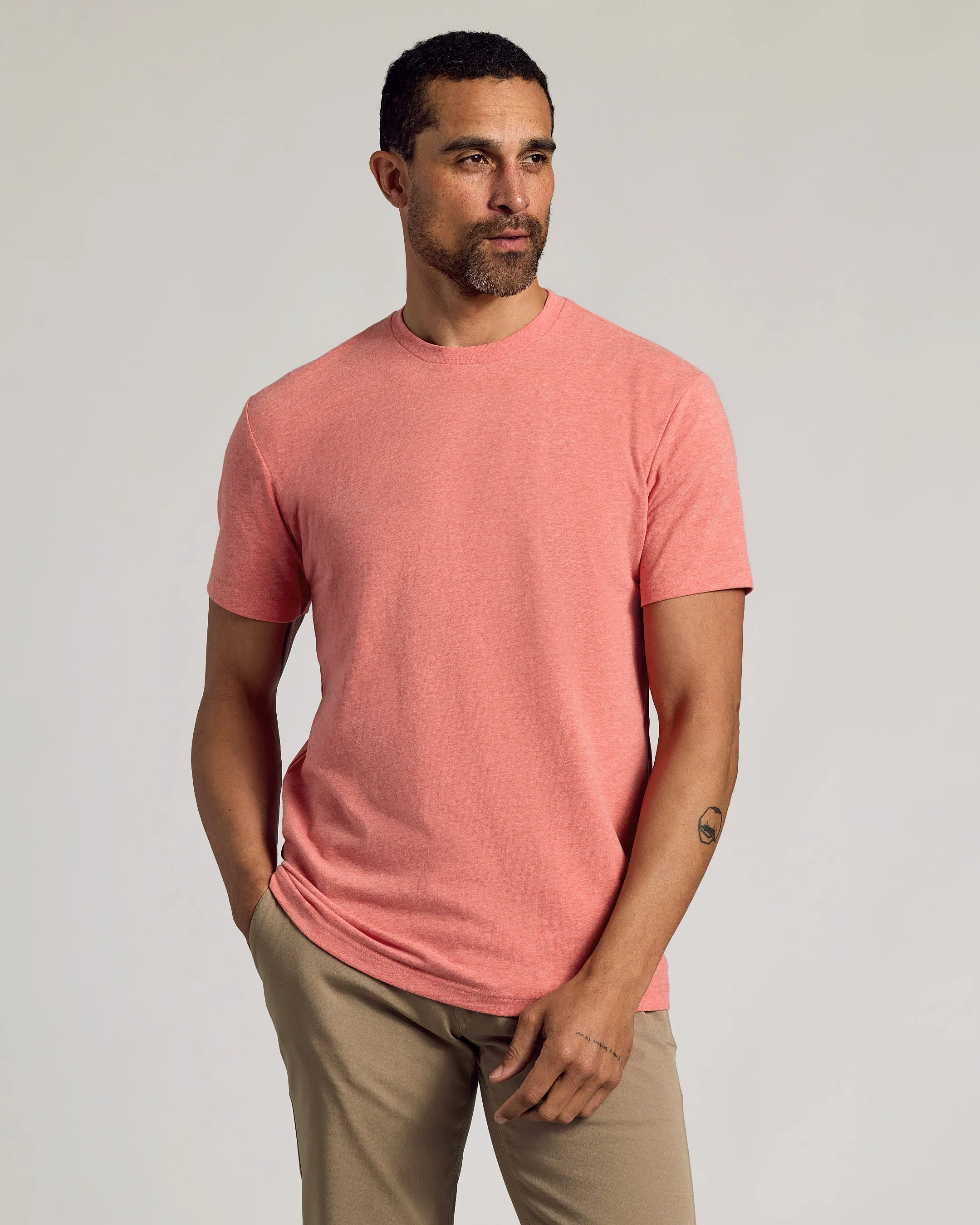 Vibrant Heather Short Sleeve Classic Crew 3-Pack